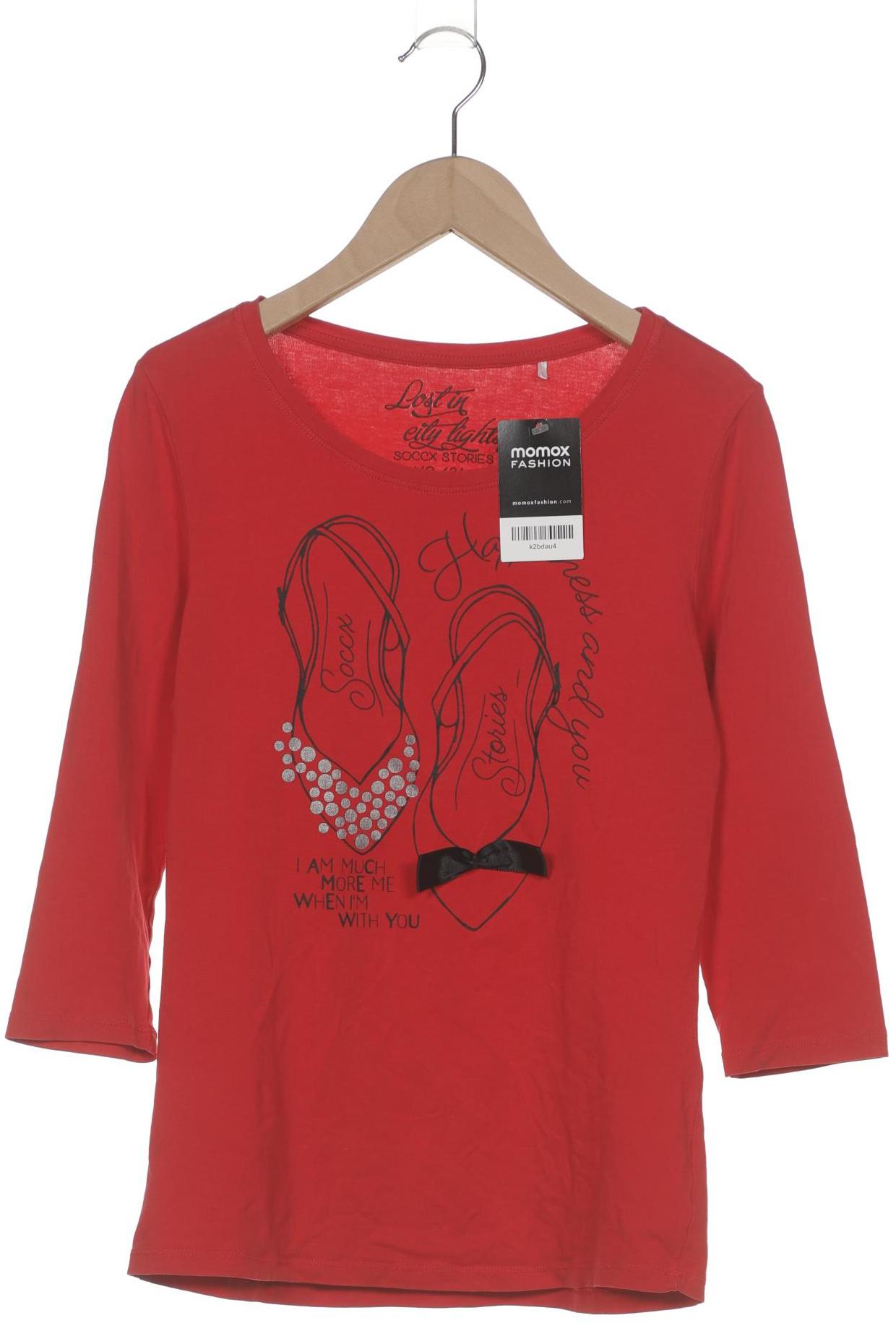 

Soccx Damen Langarmshirt, rot, Gr. 34