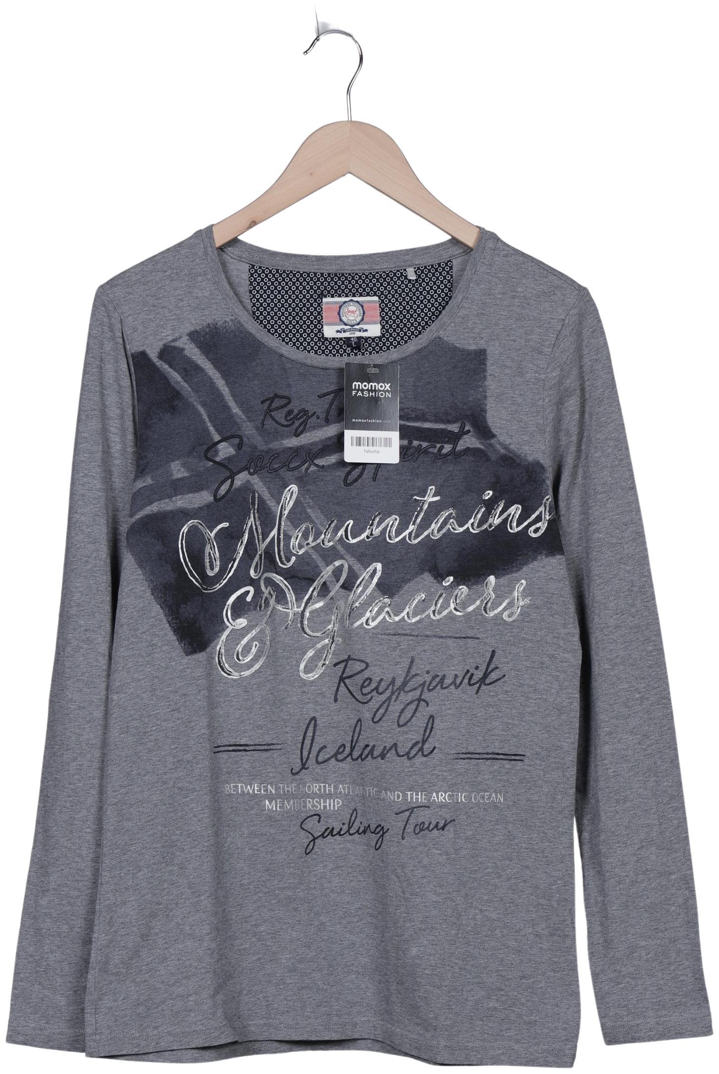 

Soccx Damen Langarmshirt, grau, Gr. 40