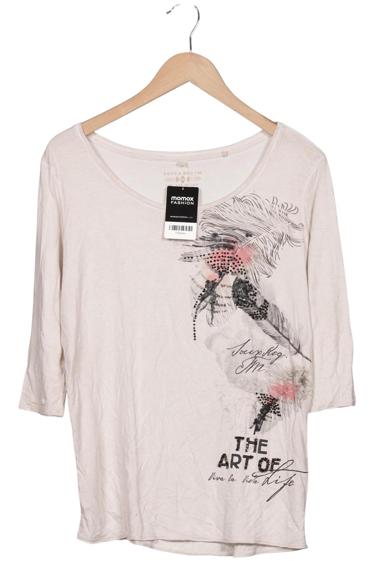 

Soccx Damen Langarmshirt, beige, Gr. 40