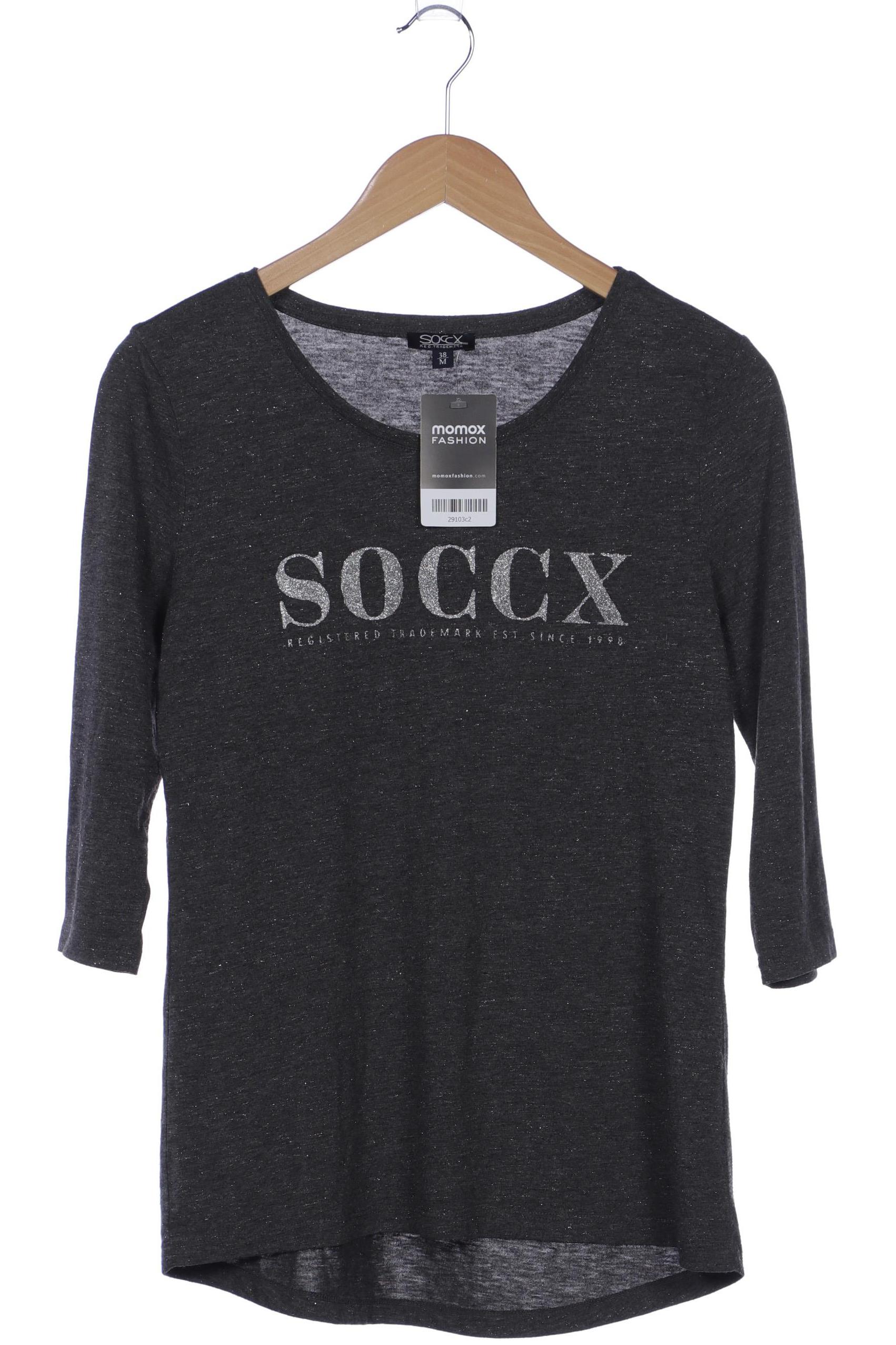 

Soccx Damen Langarmshirt, grau, Gr. 38