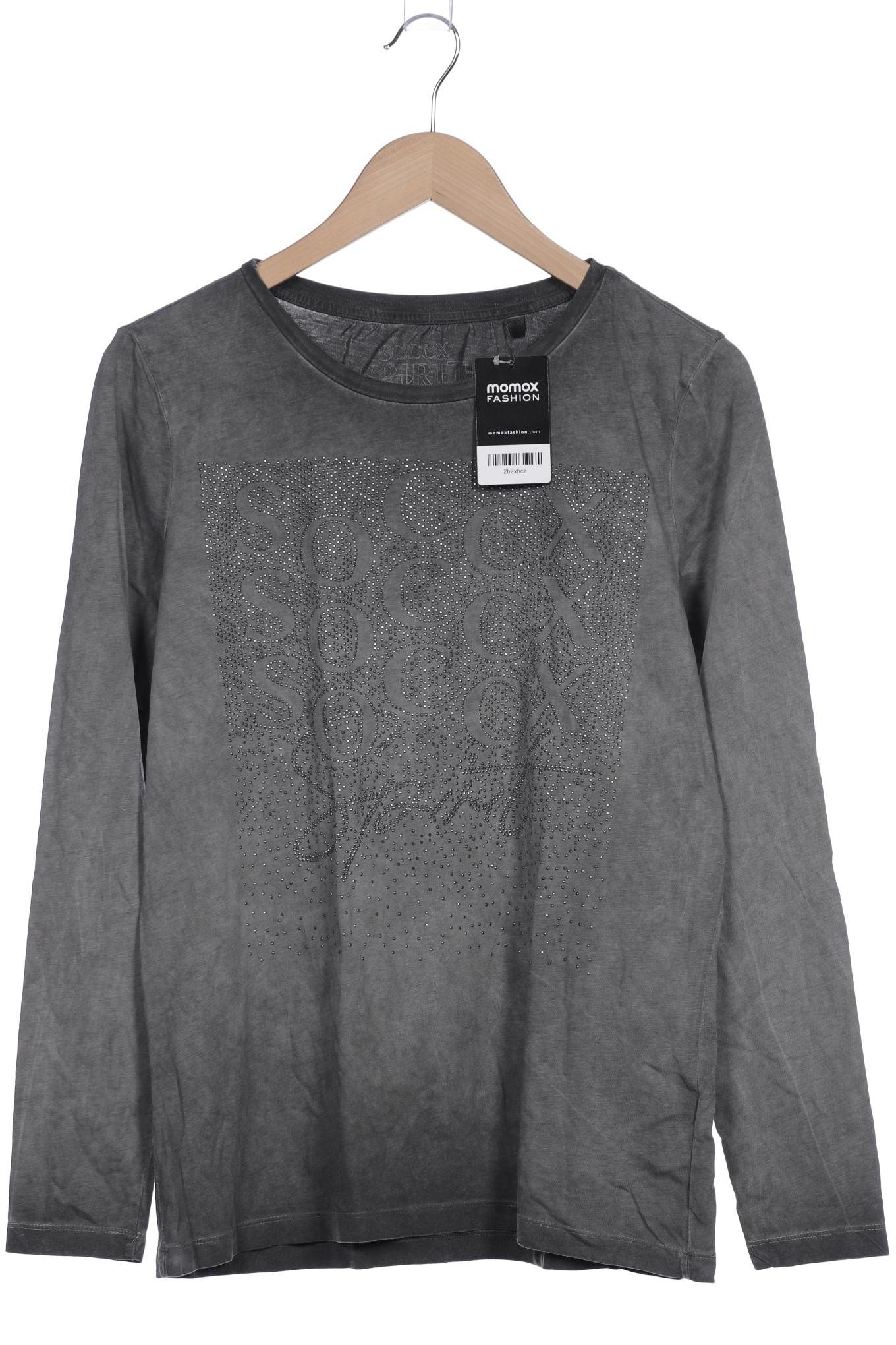 

Soccx Damen Langarmshirt, grau, Gr. 40