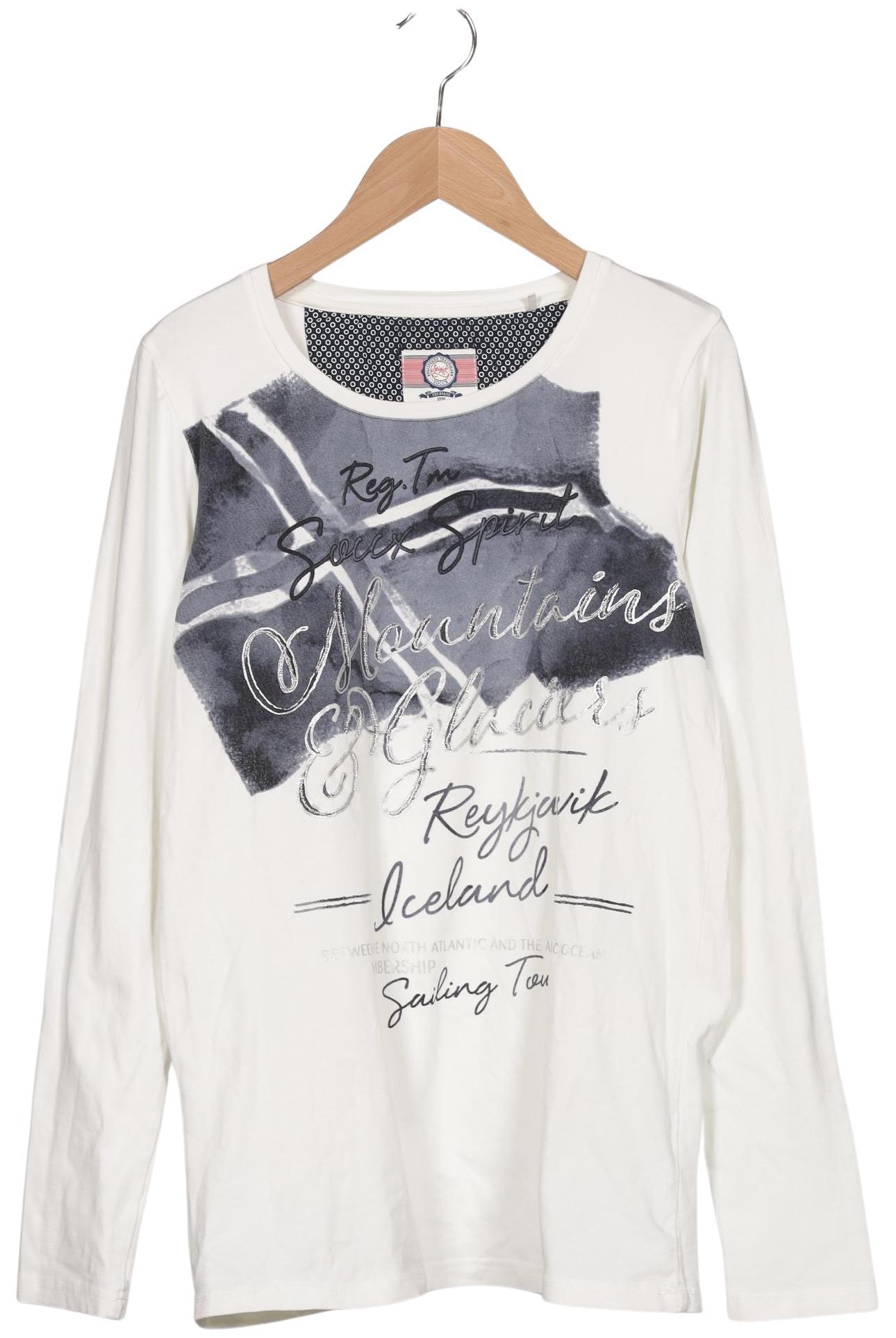 

Soccx Damen Langarmshirt, cremeweiß, Gr. 38