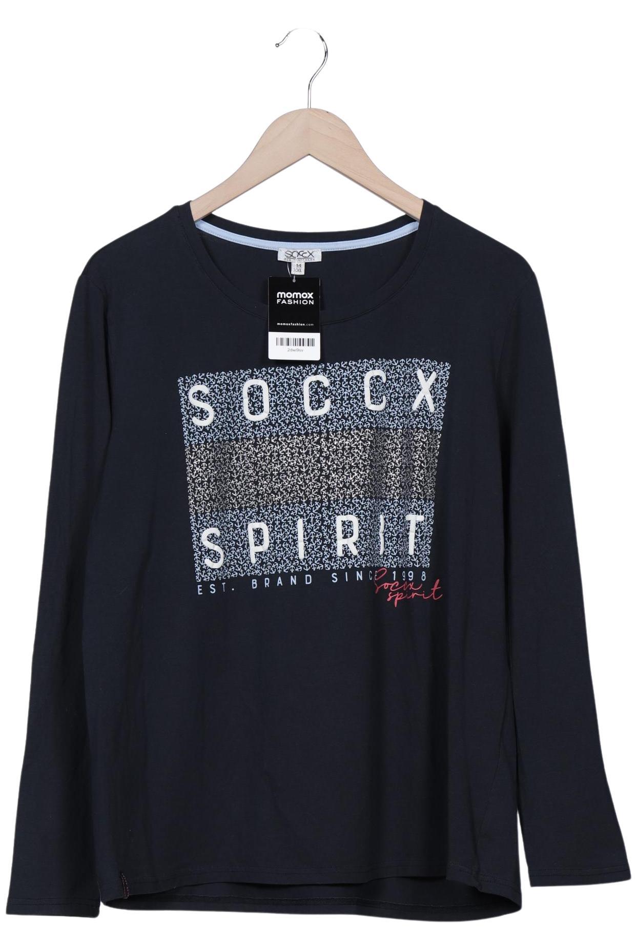 

Soccx Damen Langarmshirt, marineblau, Gr. 44