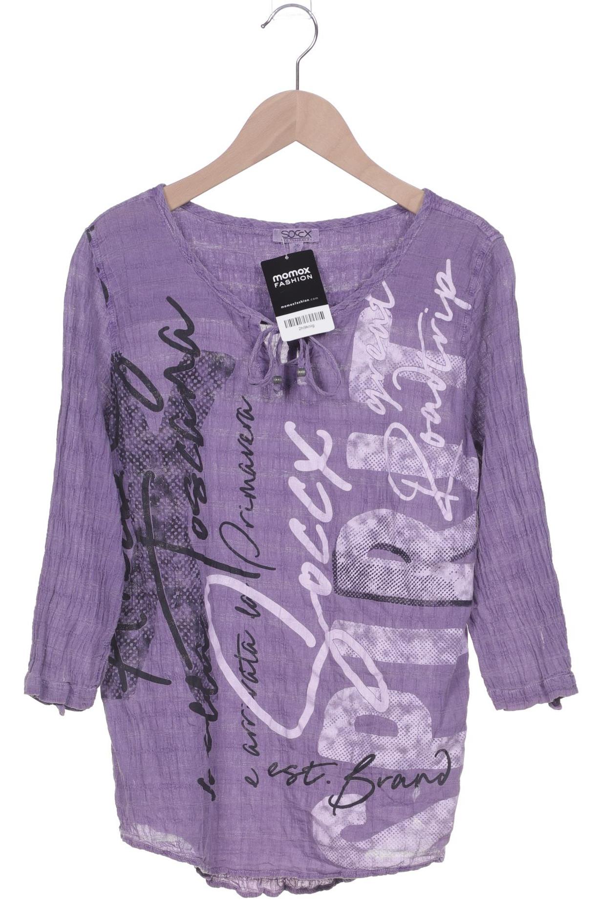 

Soccx Damen Langarmshirt, flieder, Gr. 36