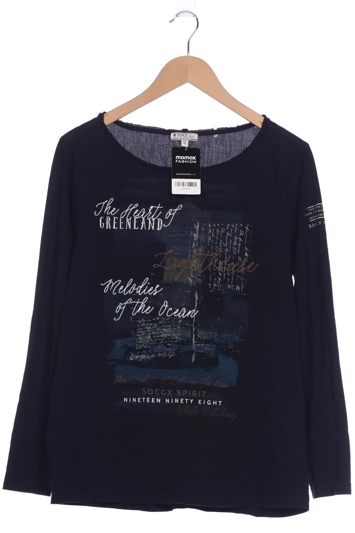 

Soccx Damen Langarmshirt, marineblau, Gr. 42