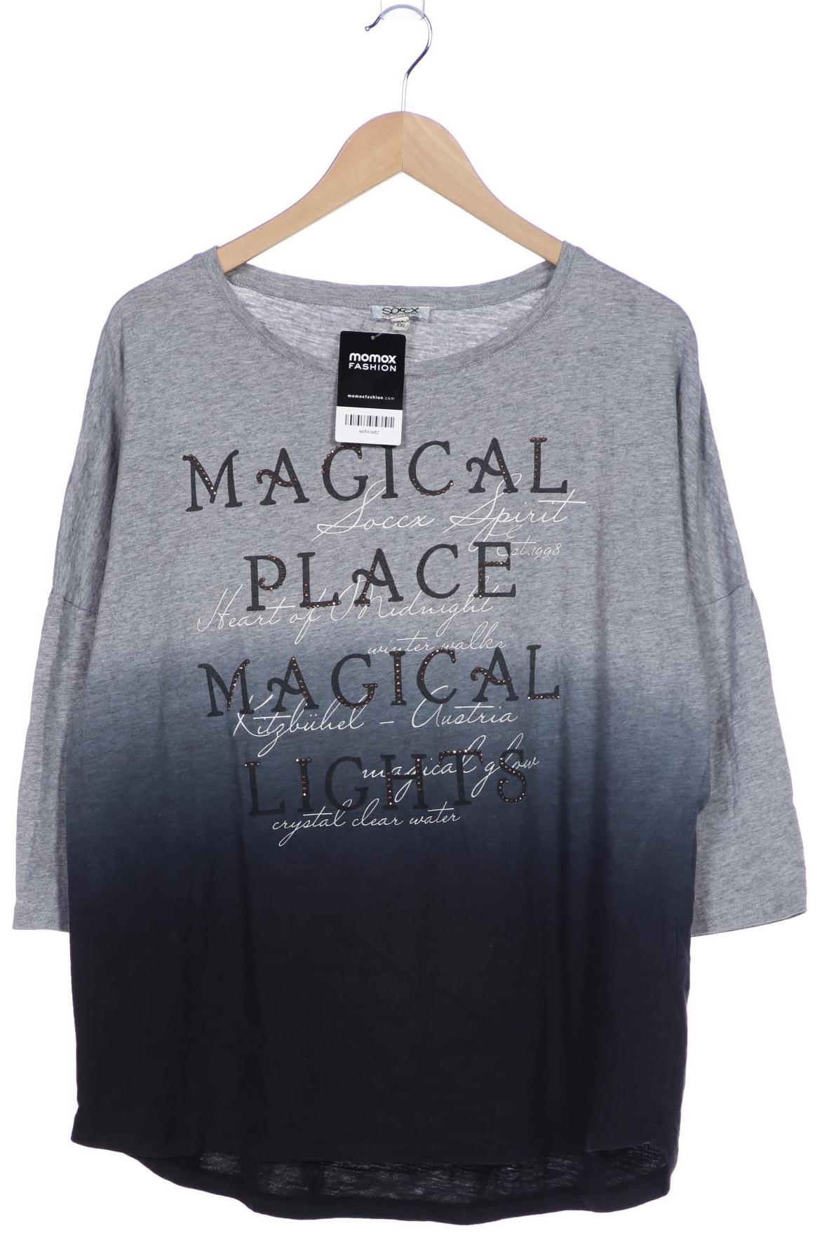 

Soccx Damen Langarmshirt, grau, Gr. 44