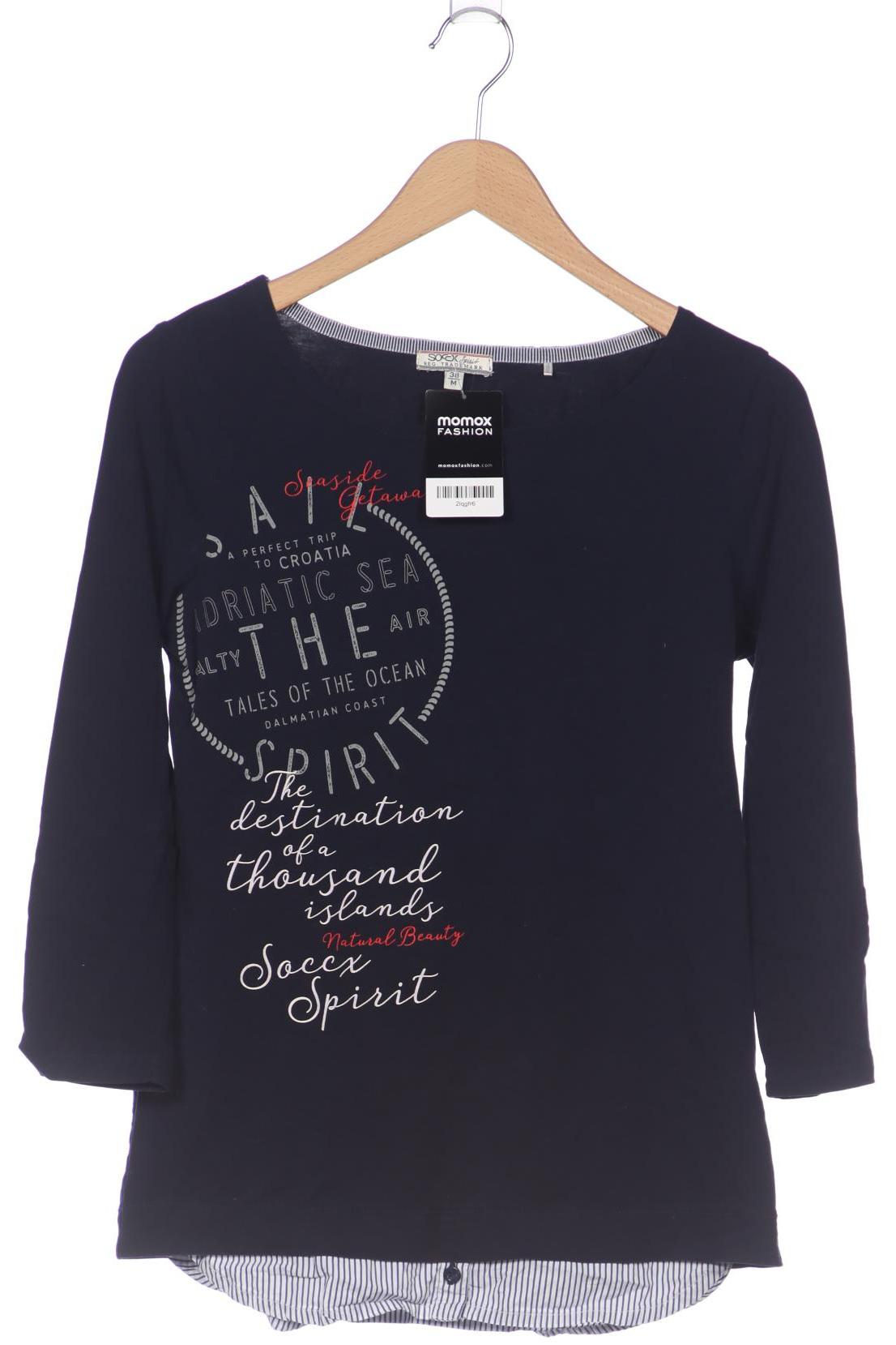 

Soccx Damen Langarmshirt, marineblau, Gr. 38