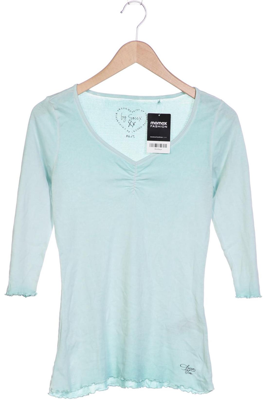 

SOCCX Damen Langarmshirt, türkis