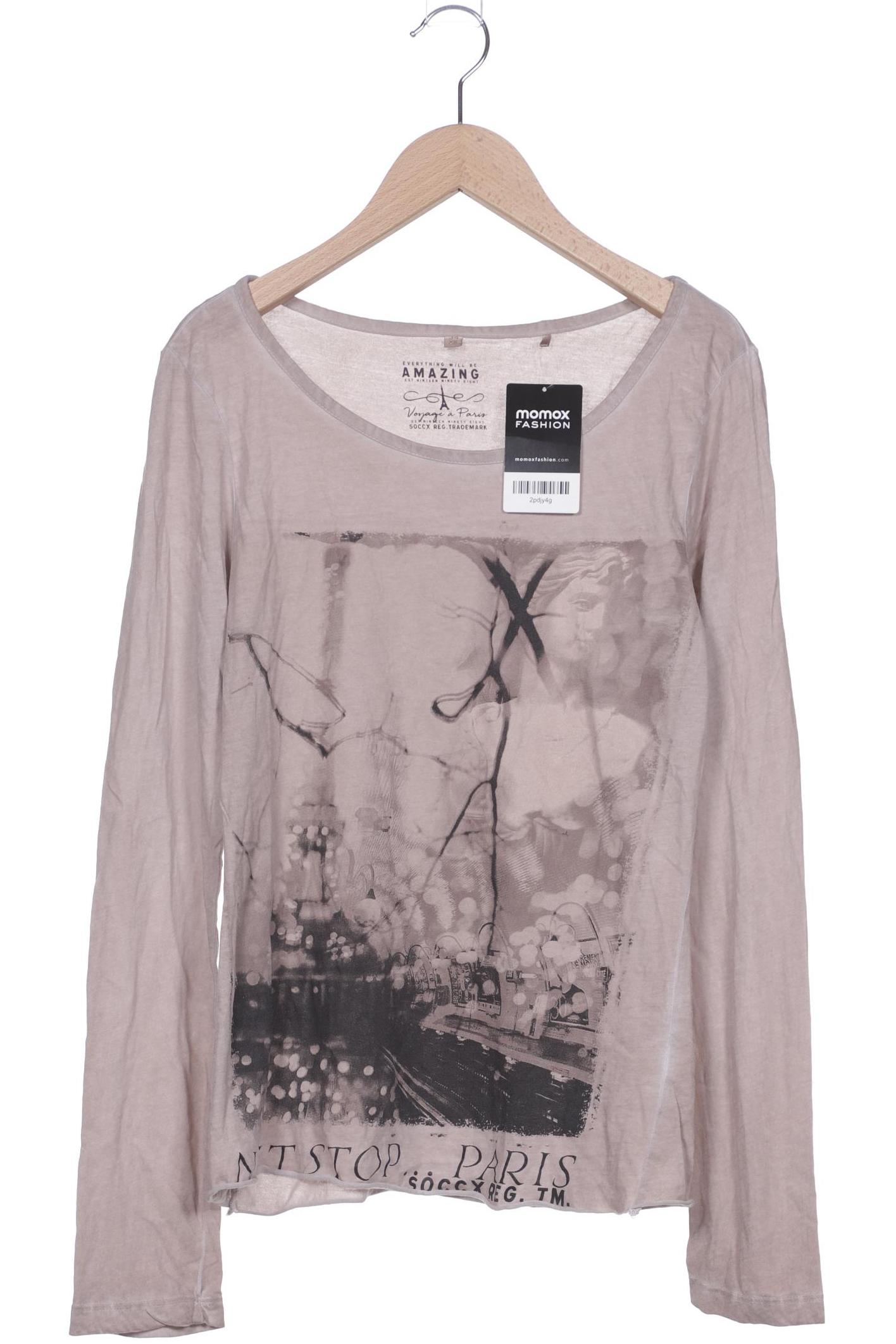 

Soccx Damen Langarmshirt, beige, Gr. 34