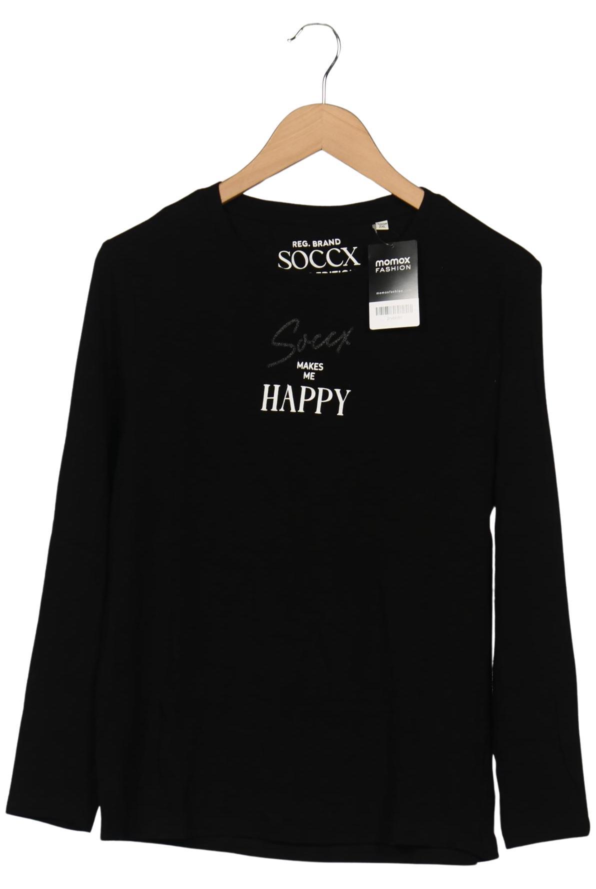 

Soccx Damen Langarmshirt, schwarz, Gr. 46