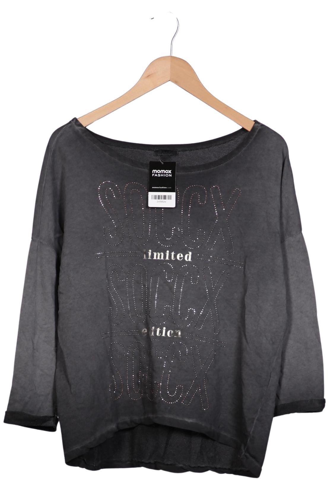 

Soccx Damen Langarmshirt, grau, Gr. 42