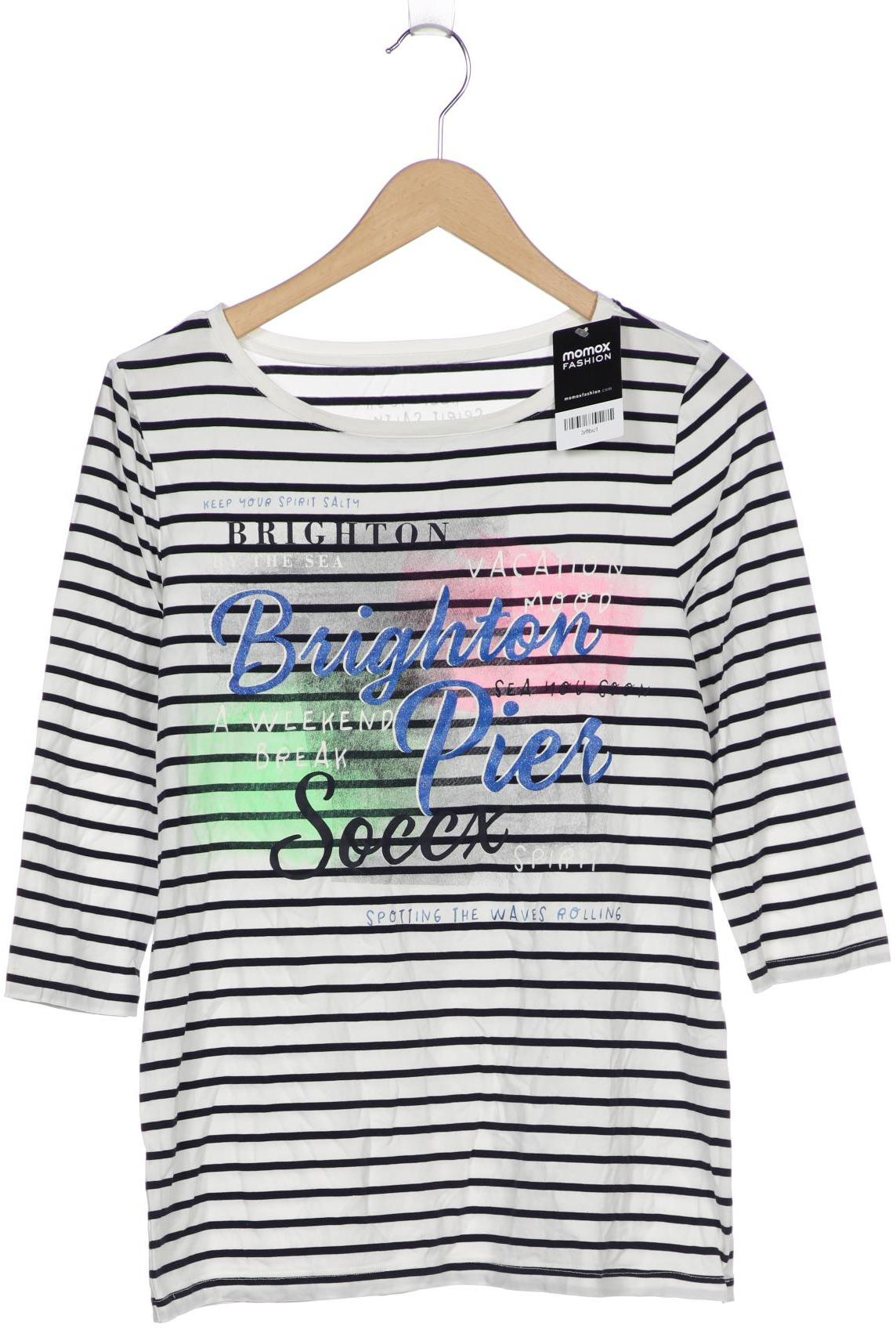 

SOCCX Damen Langarmshirt, weiß
