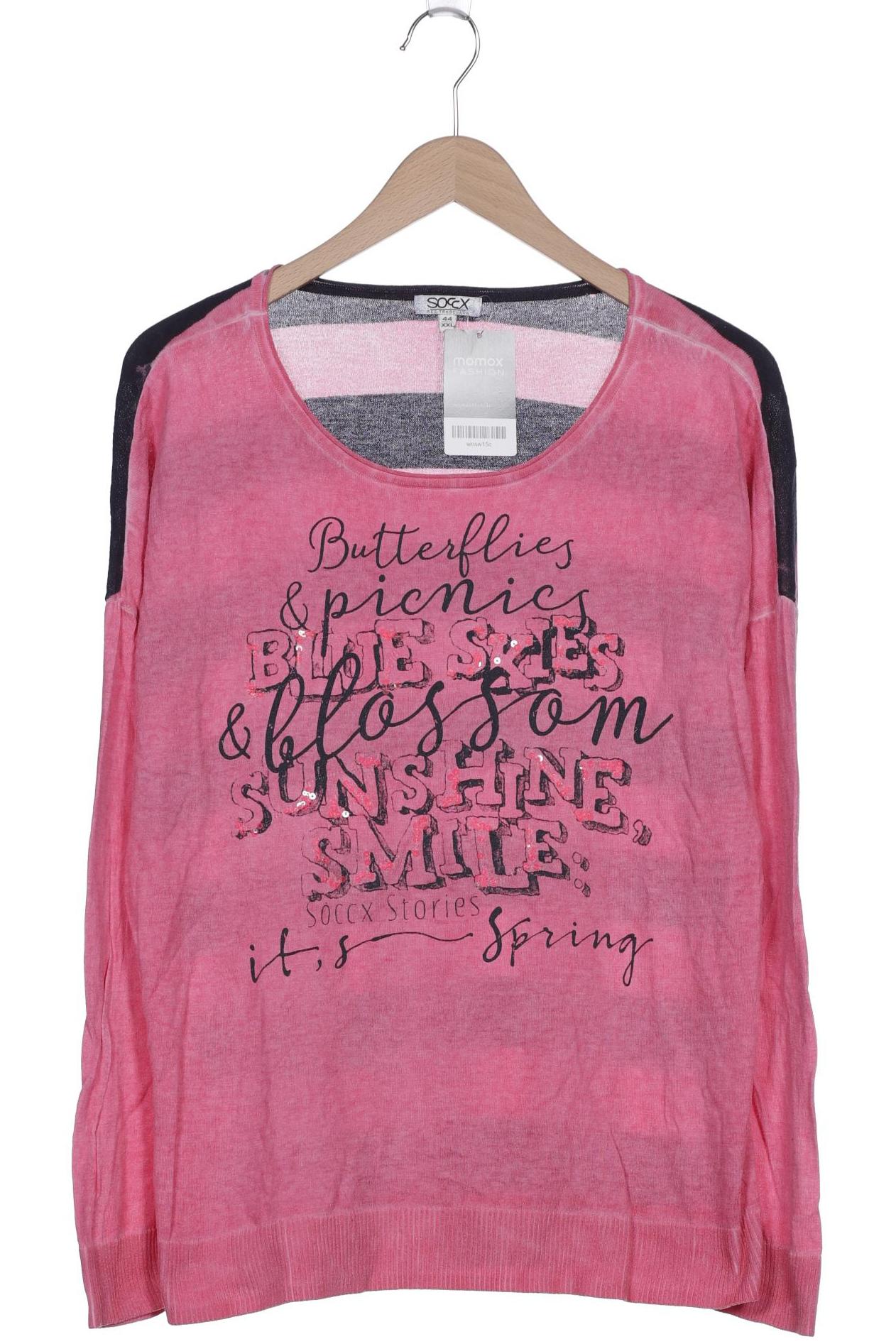 

Soccx Damen Langarmshirt, pink, Gr. 44