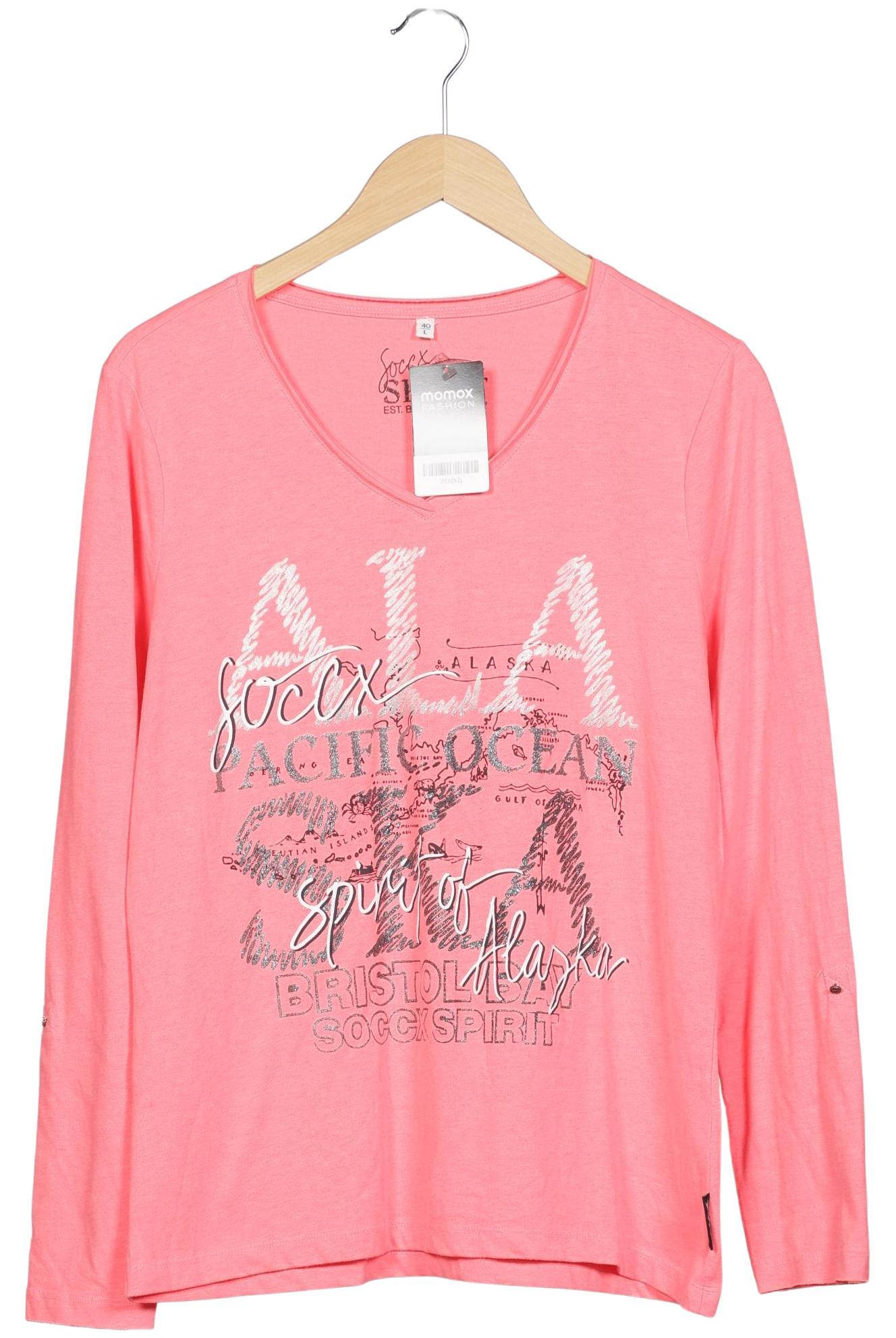 

Soccx Damen Langarmshirt, pink, Gr. 40