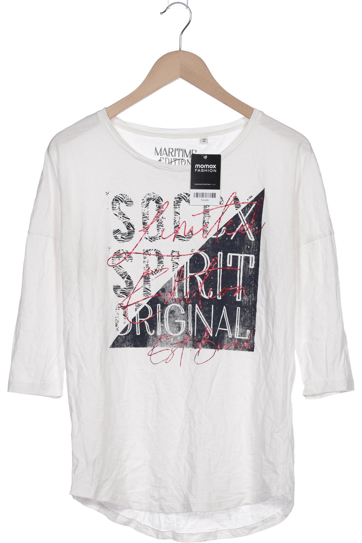 

Soccx Damen Langarmshirt, weiß, Gr. 38