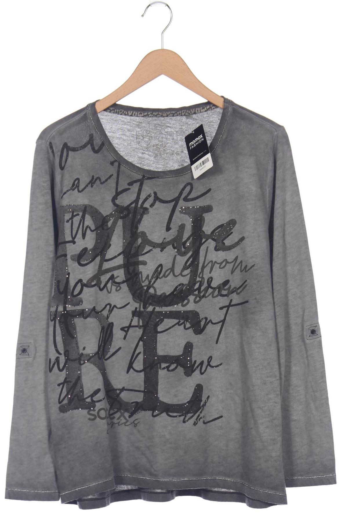 

Soccx Damen Langarmshirt, grau, Gr. 44