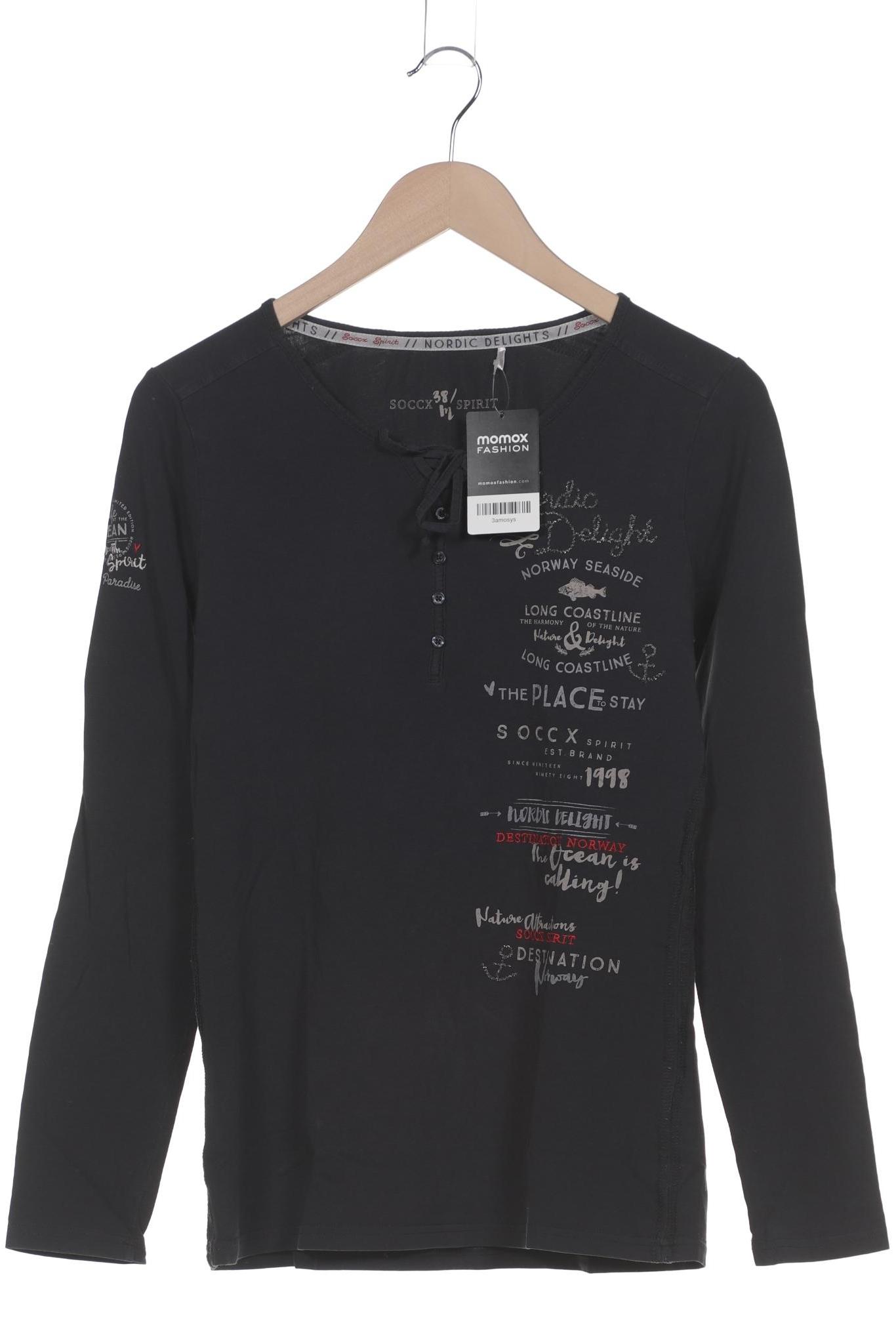 

Soccx Damen Langarmshirt, marineblau, Gr. 38