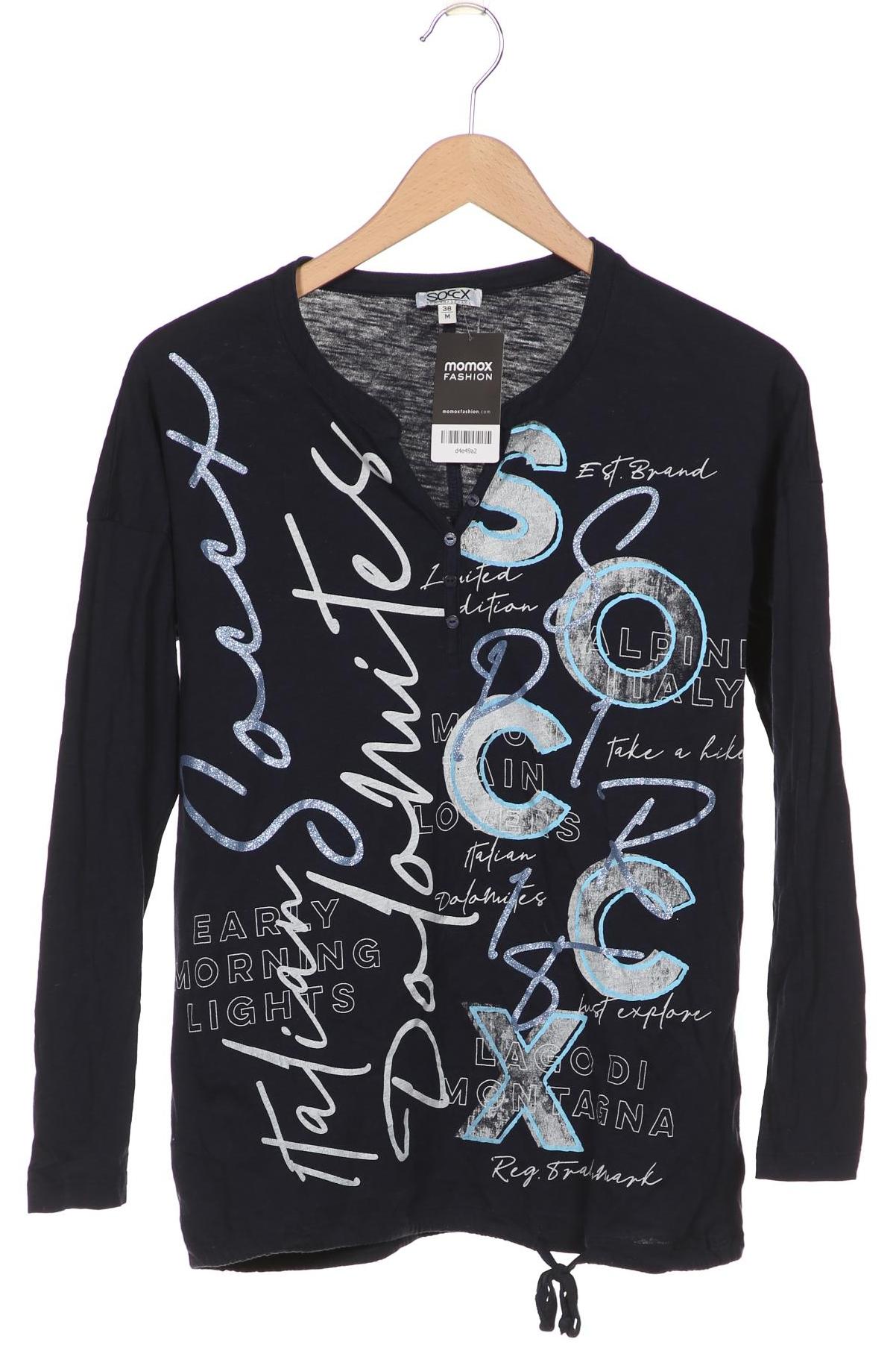 

Soccx Damen Langarmshirt, marineblau, Gr. 38