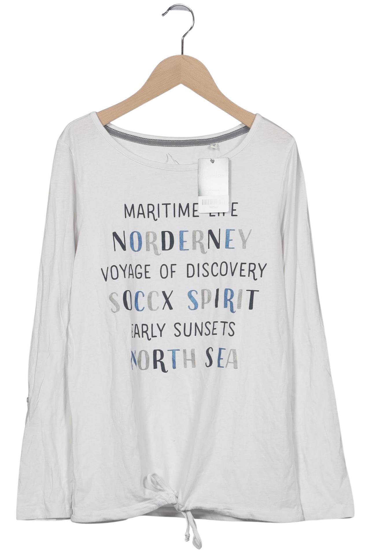 

Soccx Damen Langarmshirt, weiß, Gr. 36