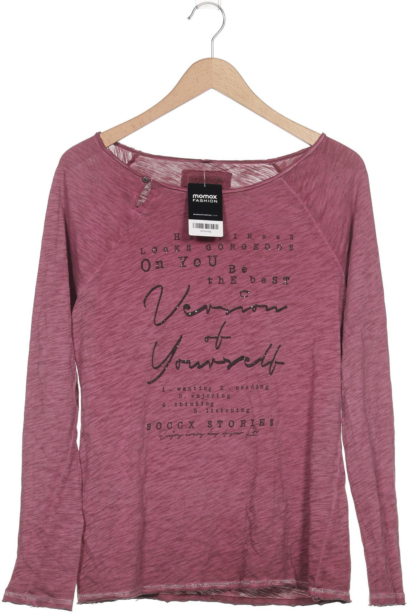 

Soccx Damen Langarmshirt, bordeaux, Gr. 40