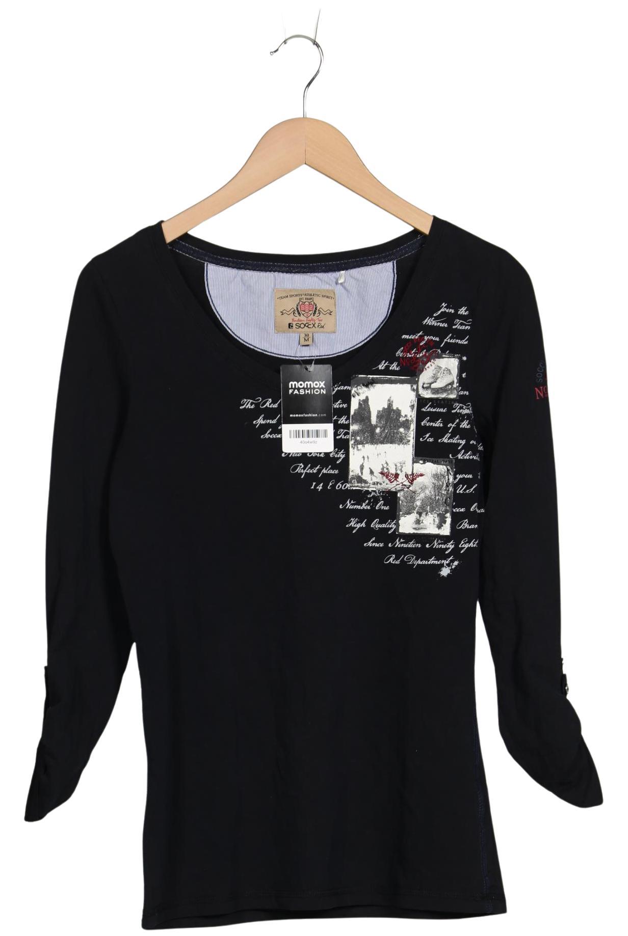 

Soccx Damen Langarmshirt, schwarz, Gr. 38