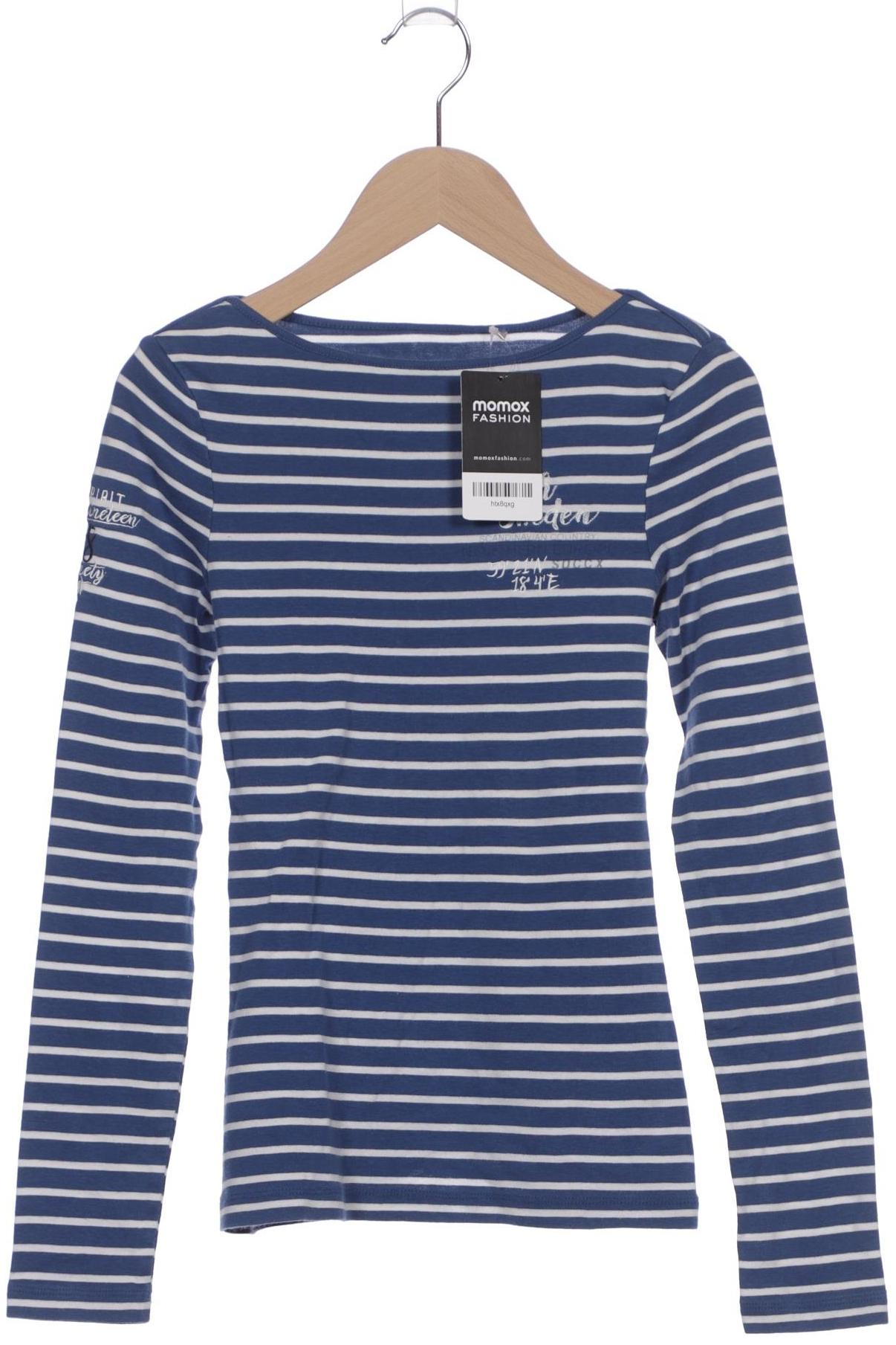 

Soccx Damen Langarmshirt, blau, Gr. 34