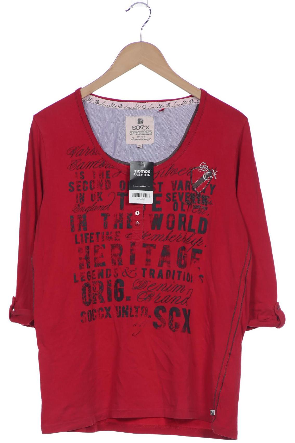 

Soccx Damen Langarmshirt, rot, Gr. 46