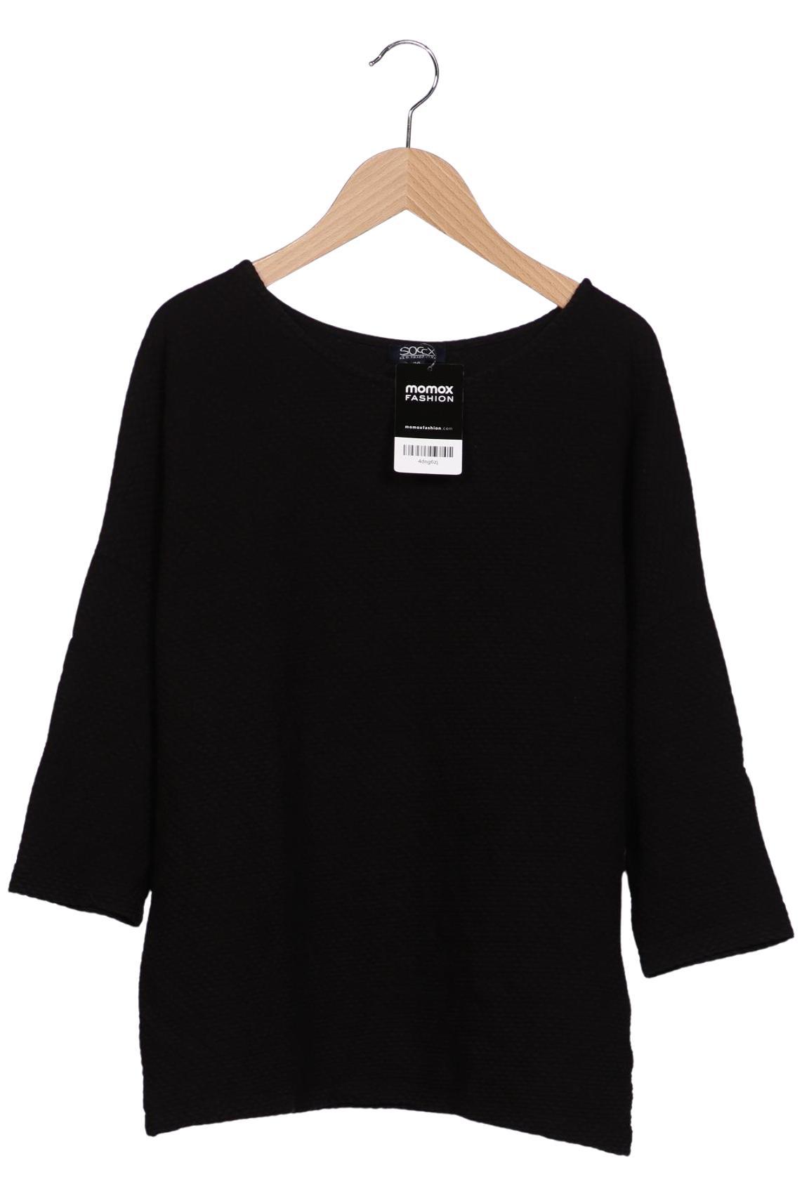

Soccx Damen Langarmshirt, schwarz, Gr. 36