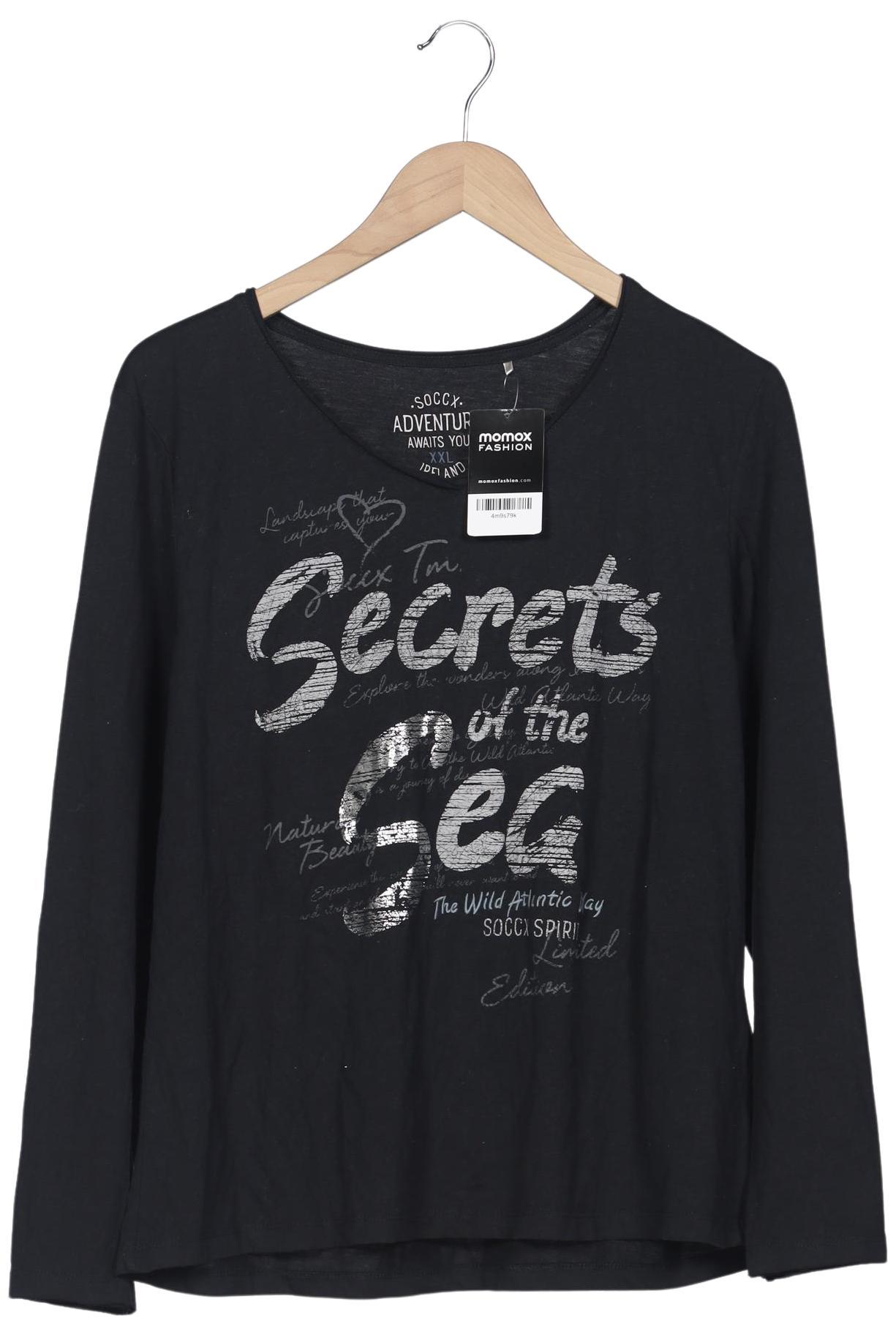 

Soccx Damen Langarmshirt, marineblau, Gr. 46