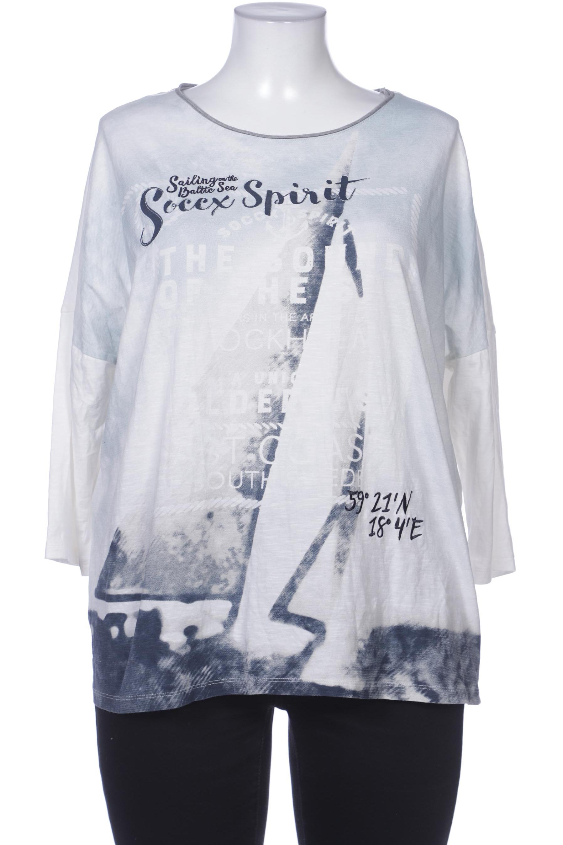 

Soccx Damen Langarmshirt, weiß, Gr. 42