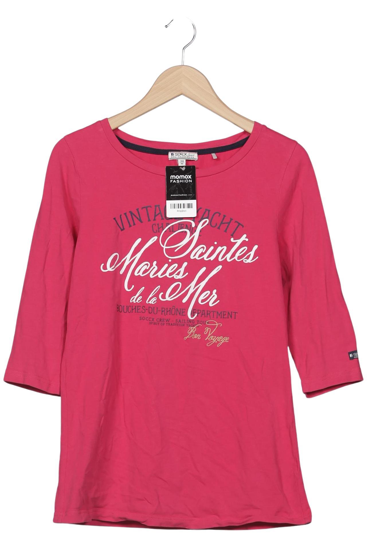 

Soccx Damen Langarmshirt, pink, Gr. 38