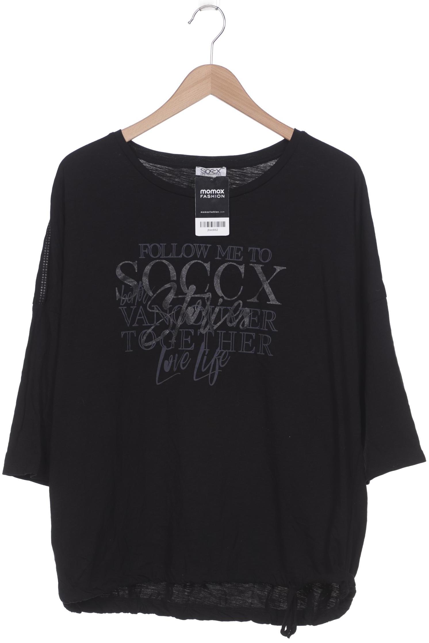 

Soccx Damen Langarmshirt, schwarz, Gr. 48