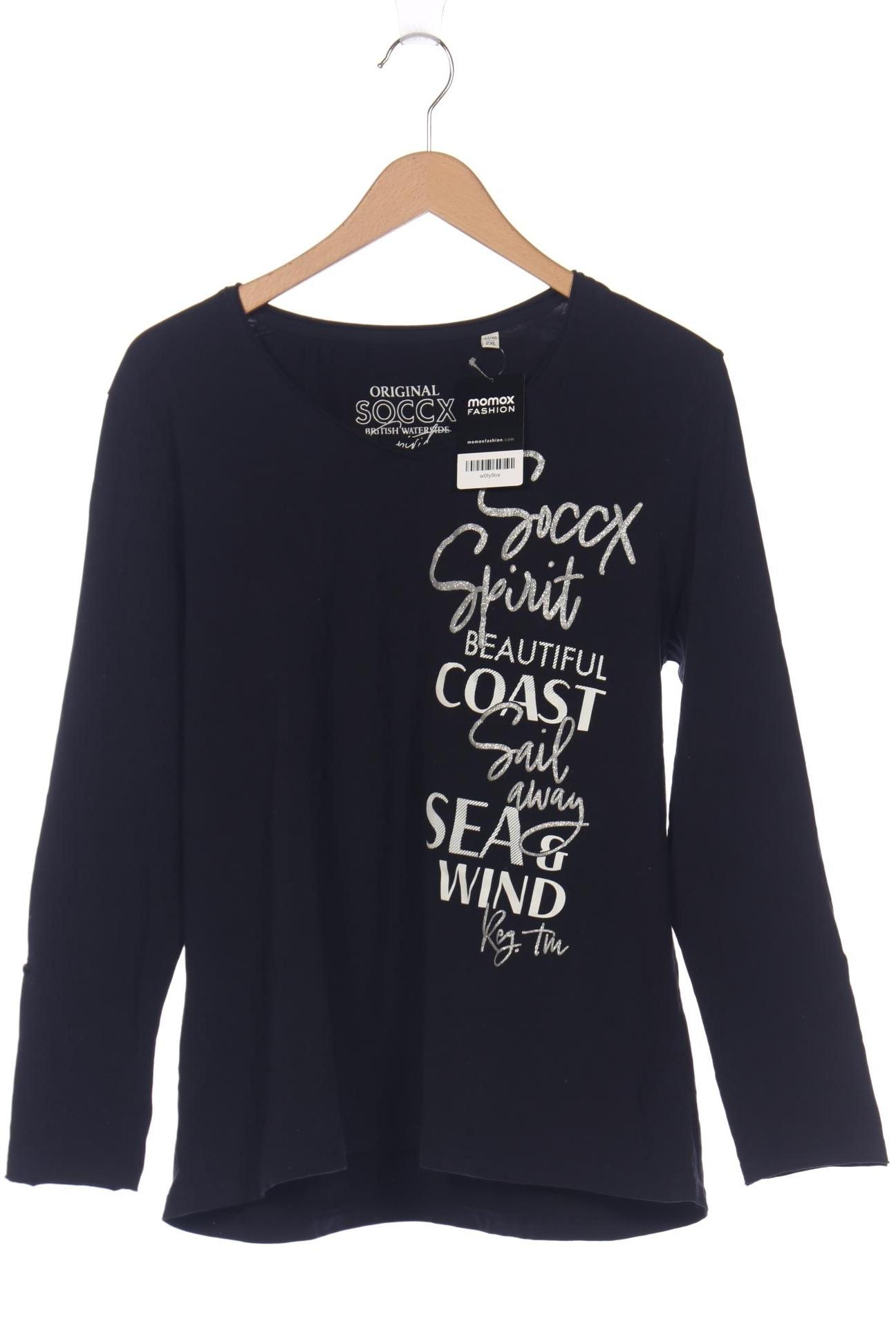 

Soccx Damen Langarmshirt, marineblau, Gr. 46