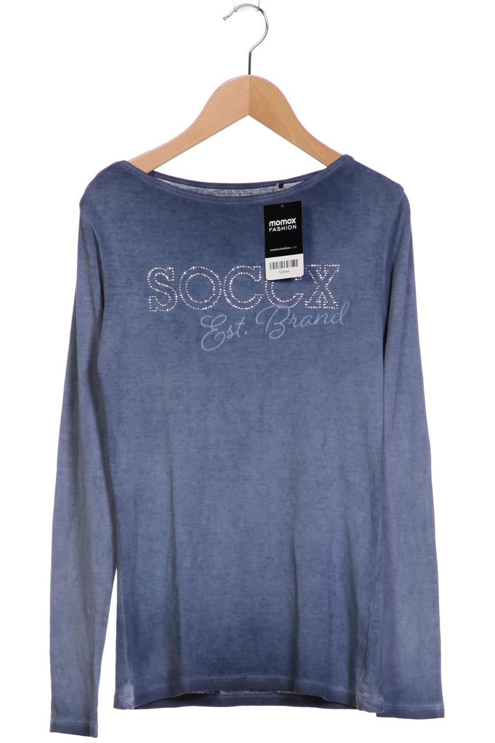 

Soccx Damen Langarmshirt, blau, Gr. 36