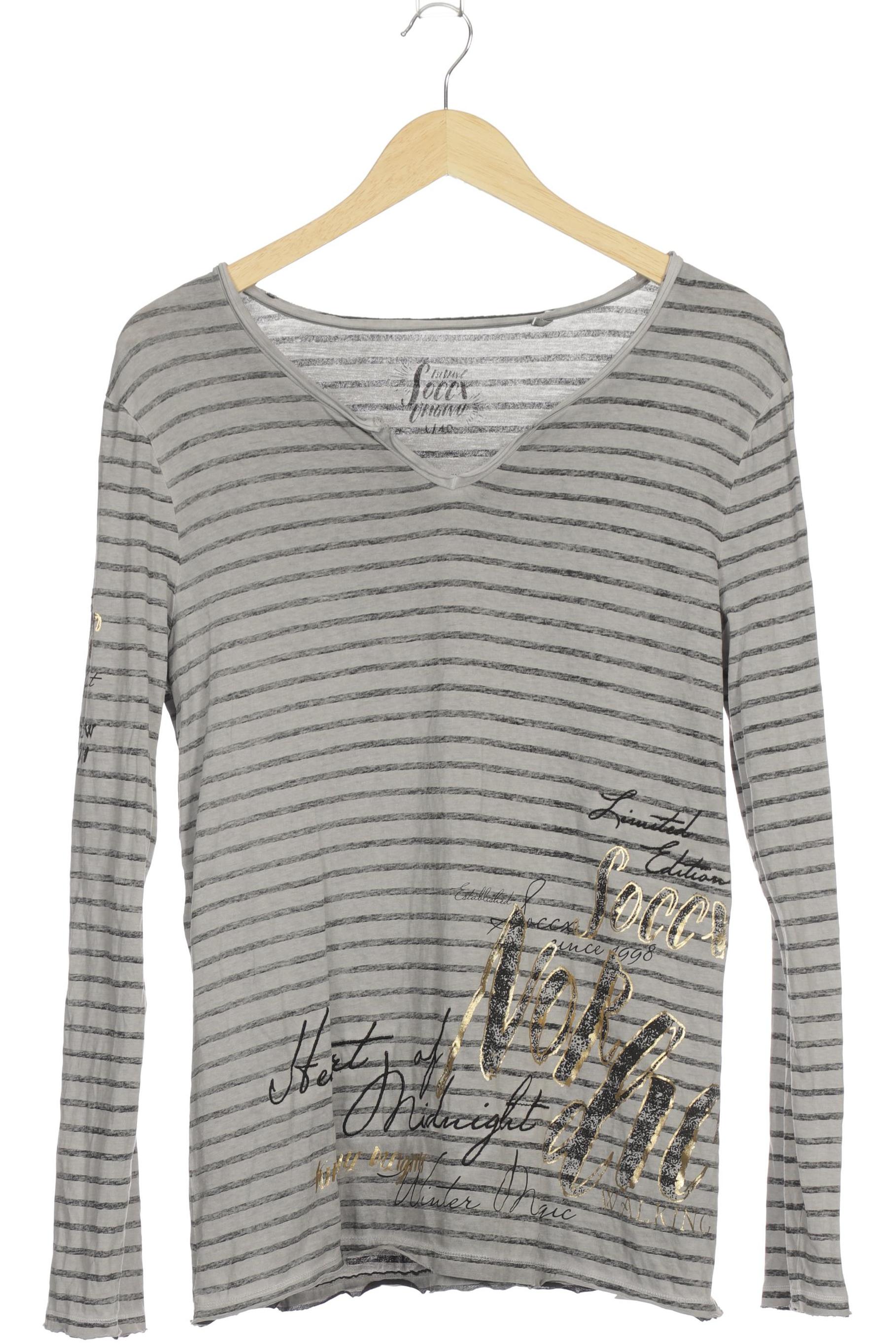 

Soccx Damen Langarmshirt, grau, Gr.