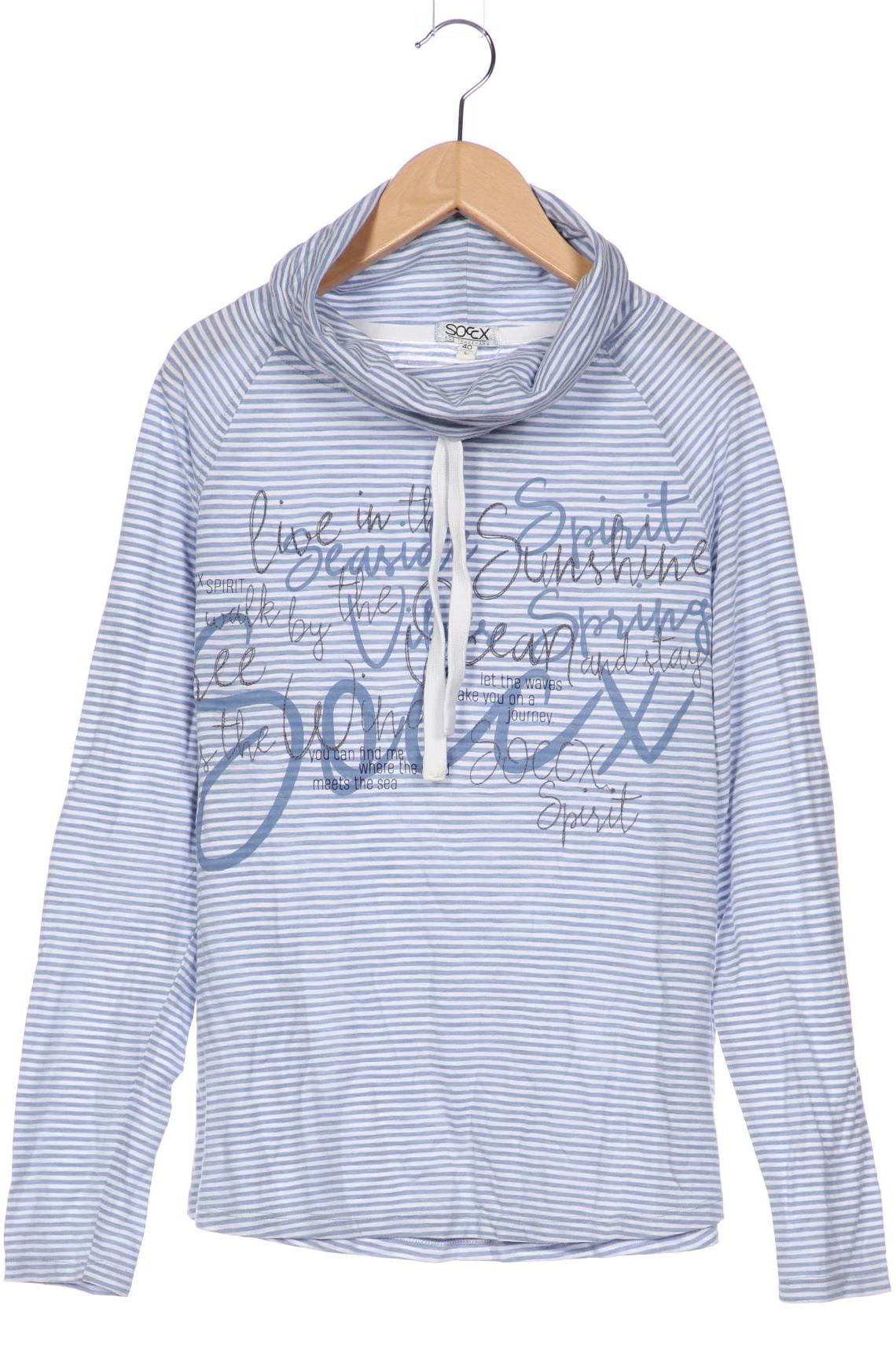 

Soccx Damen Langarmshirt, hellblau, Gr. 40