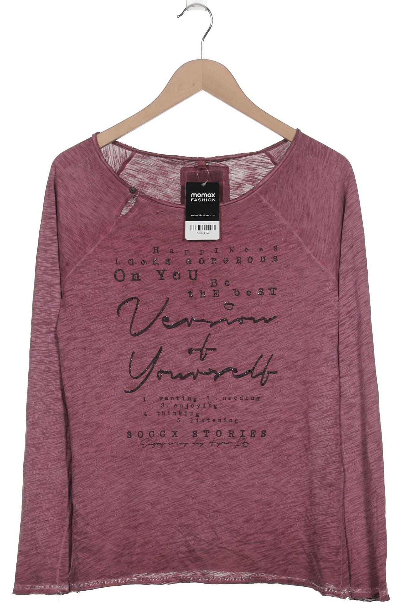 

Soccx Damen Langarmshirt, pink, Gr. 38