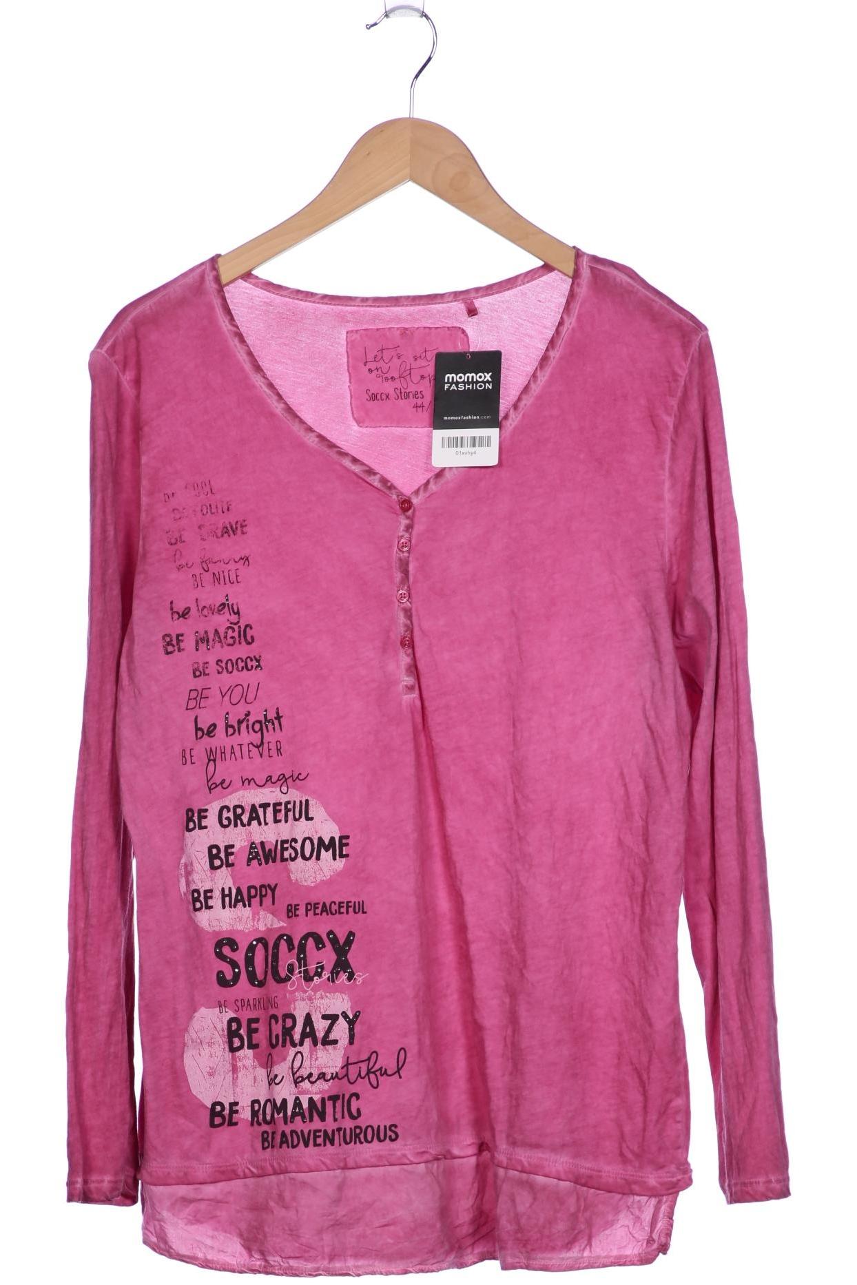 

Soccx Damen Langarmshirt, pink, Gr. 44