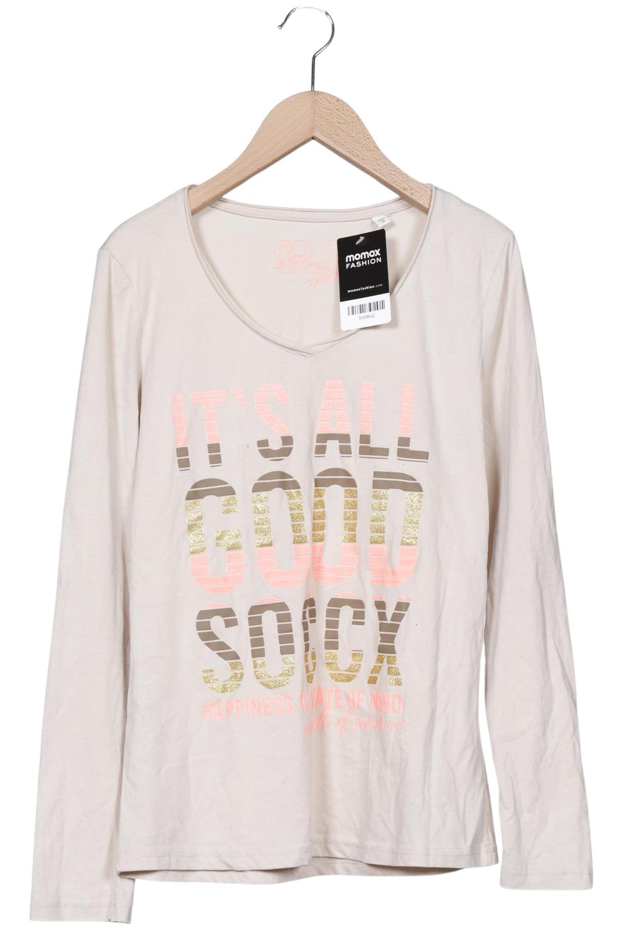 

Soccx Damen Langarmshirt, beige, Gr. 36
