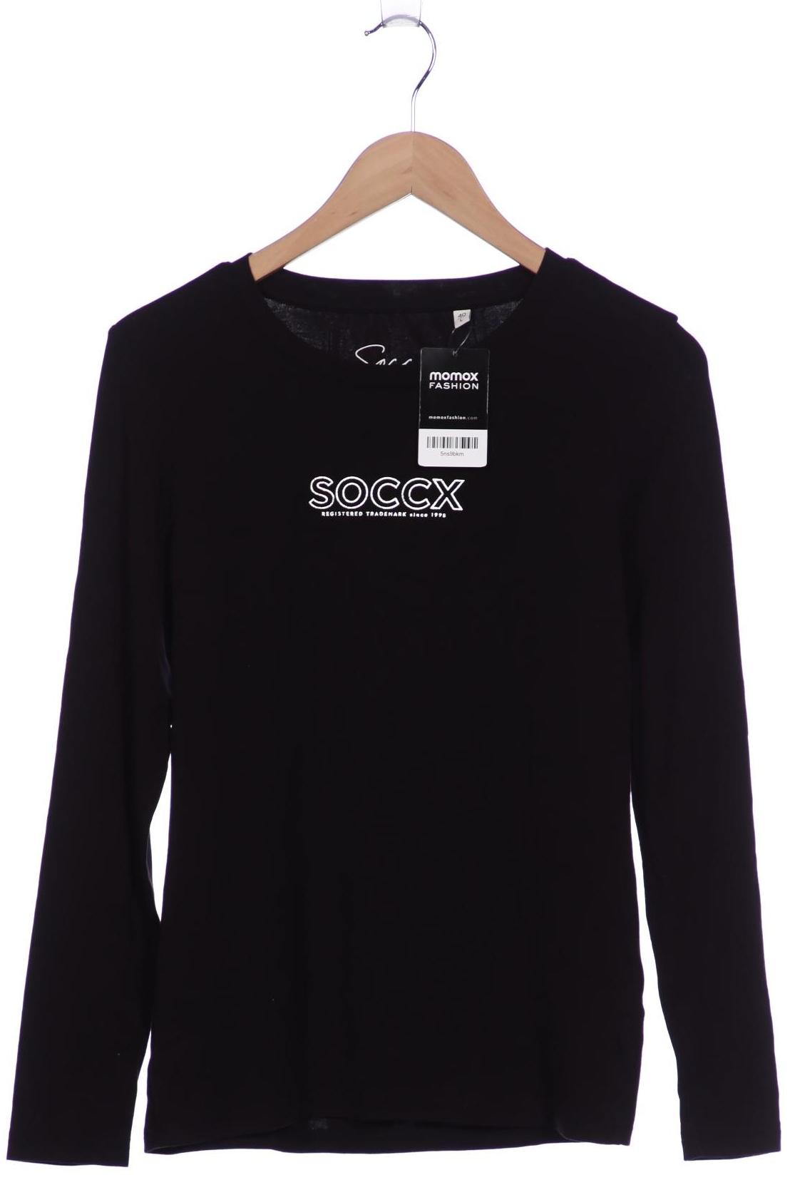 

Soccx Damen Langarmshirt, schwarz, Gr. 42