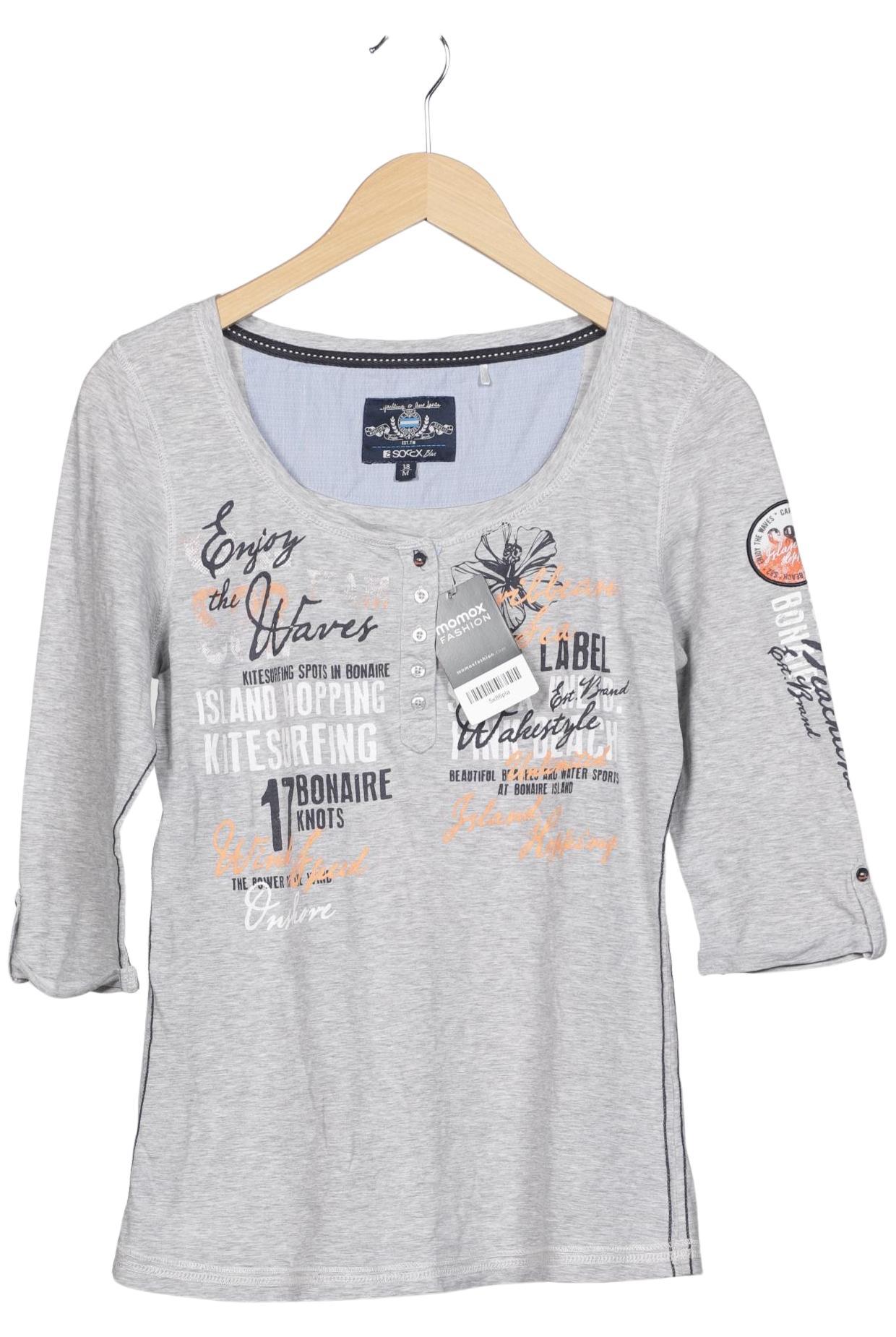 

Soccx Damen Langarmshirt, grau, Gr. 38