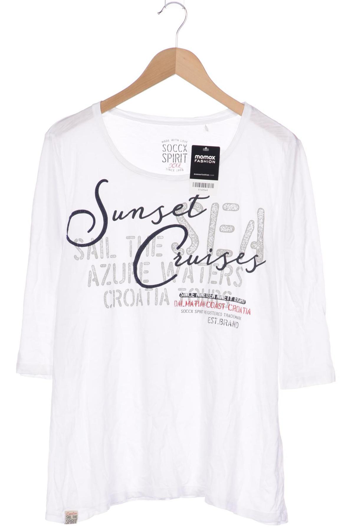 

Soccx Damen Langarmshirt, weiß, Gr. 44