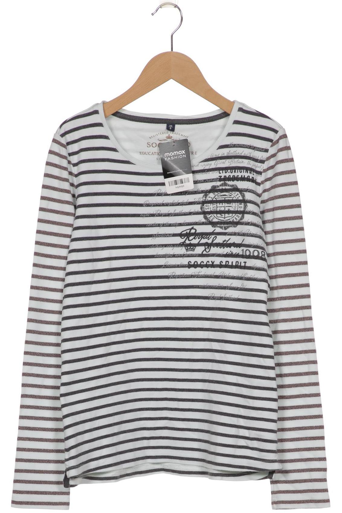 

Soccx Damen Langarmshirt, weiß, Gr. 36