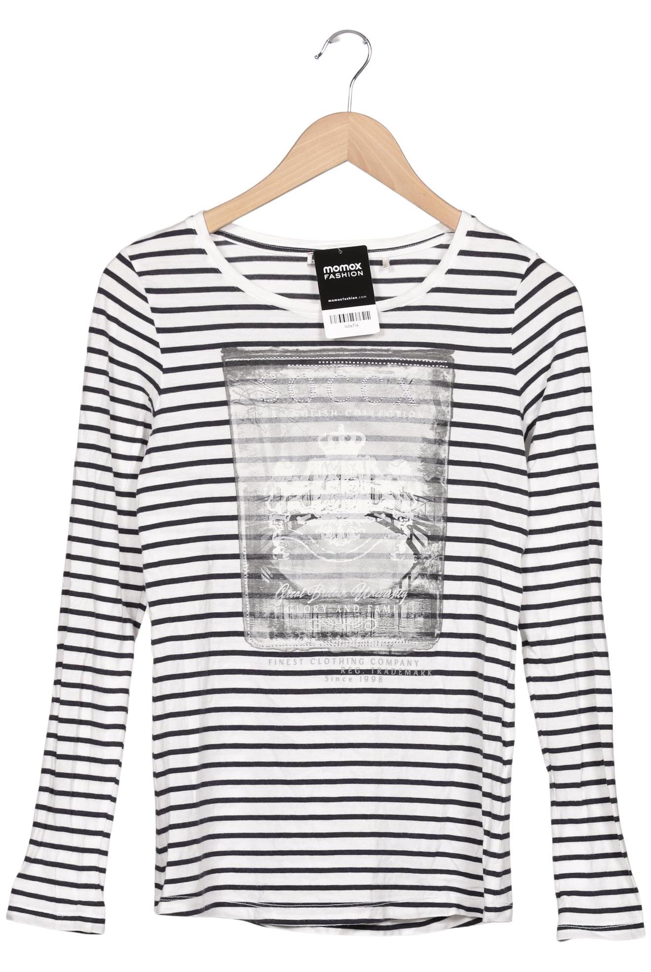 

Soccx Damen Langarmshirt, weiß, Gr. 36