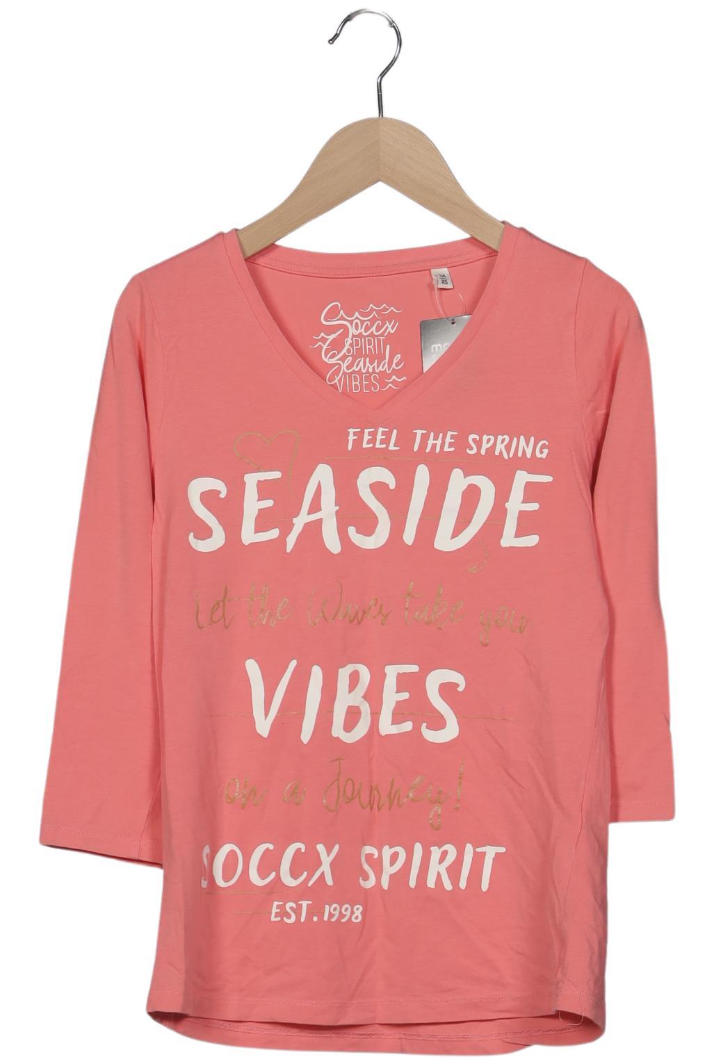 

Soccx Damen Langarmshirt, pink, Gr. 34