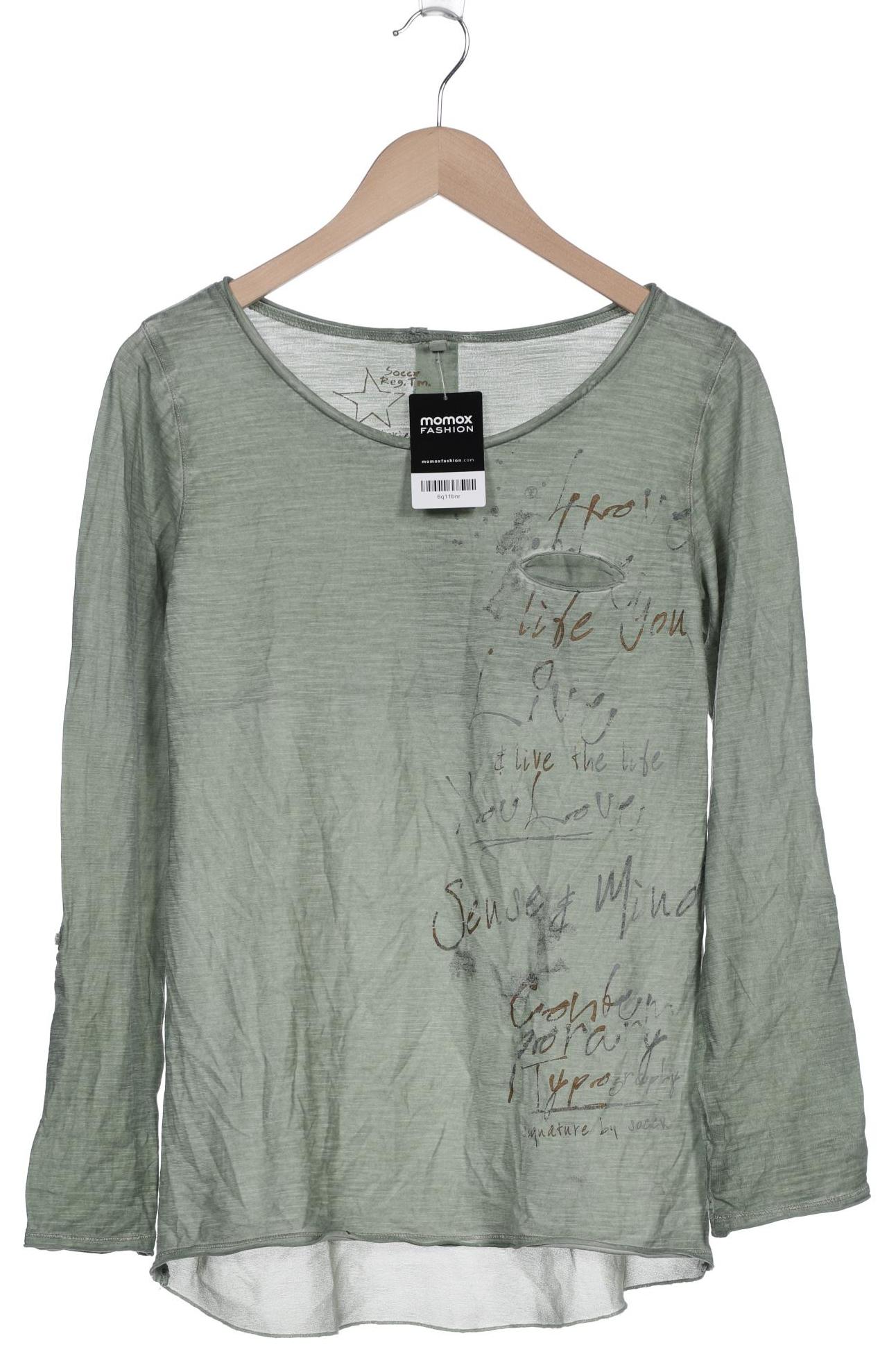 

SOCCX Damen Langarmshirt, grün
