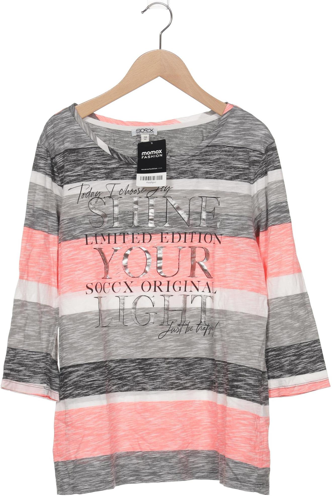 

Soccx Damen Langarmshirt, grau, Gr. 38