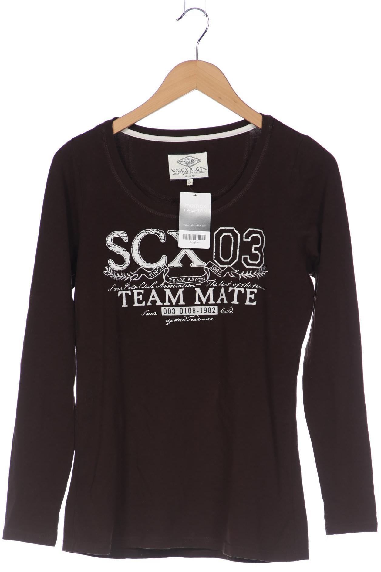 

Soccx Damen Langarmshirt, braun, Gr. 42