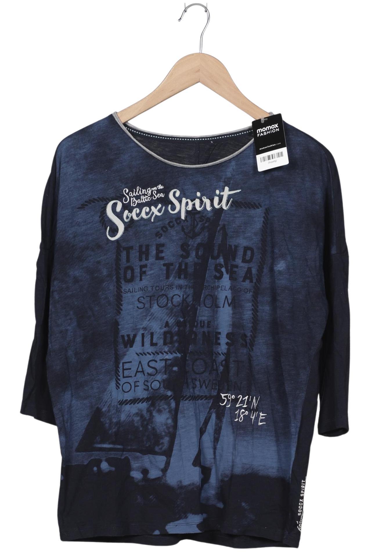 

Soccx Damen Langarmshirt, marineblau, Gr. 46