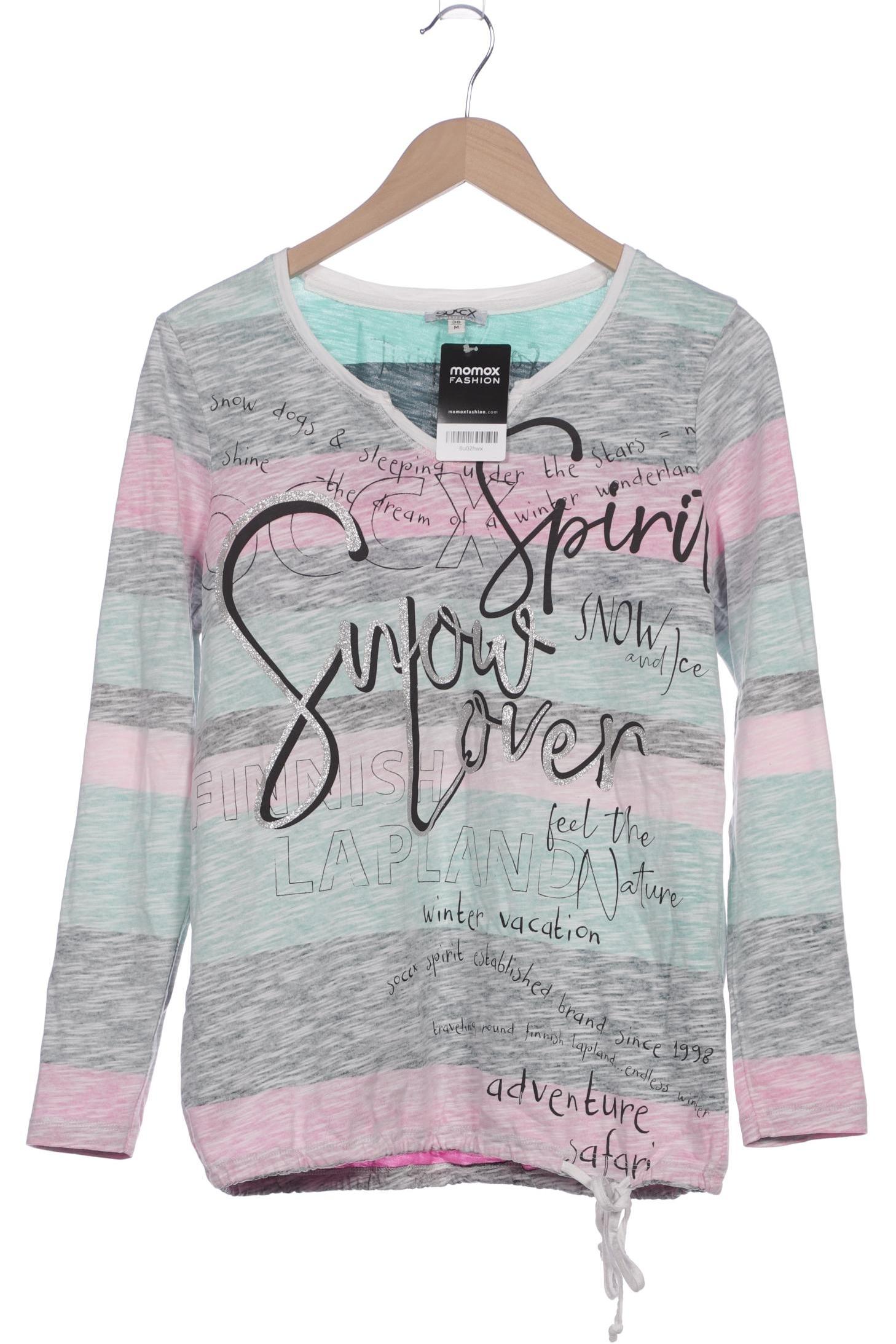 

Soccx Damen Langarmshirt, mehrfarbig, Gr. 38